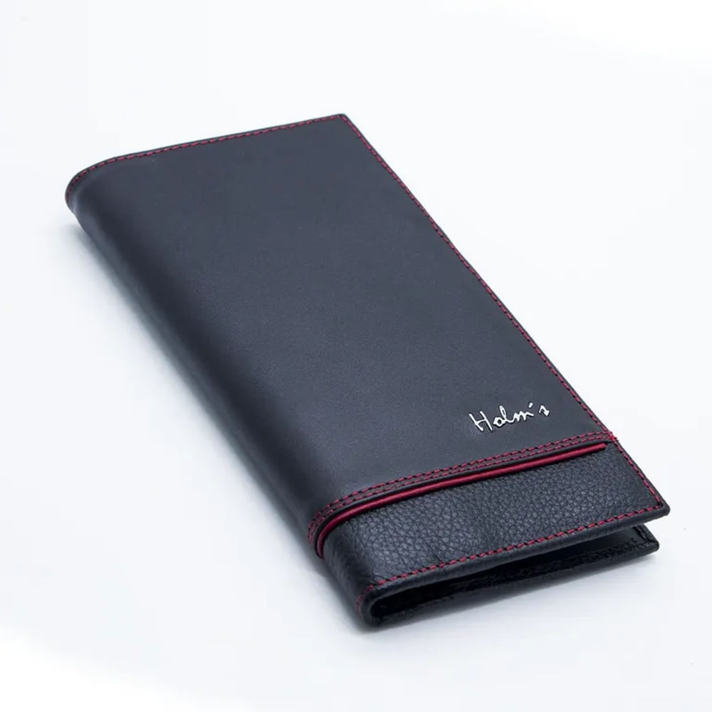 CHEQUERA HOLMS CUERO B125 UNISEX NEGRO