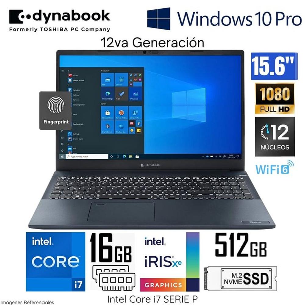 Laptop Dynabook Tecra A 50K Intel Core i7 1260P 16GB RAM 512GB SSD WIN 10 PRO PML20U-0N8021