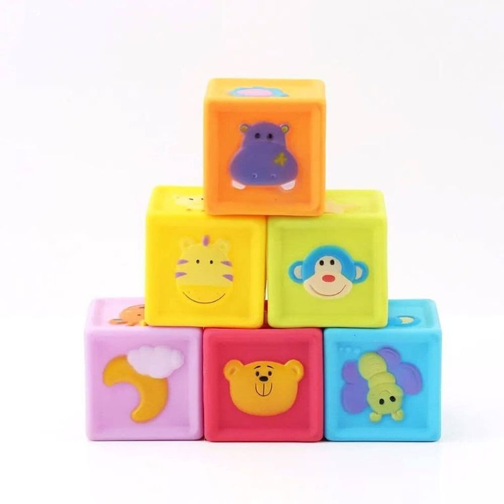 Juego Didáctico Bloque de Goma para Bebes