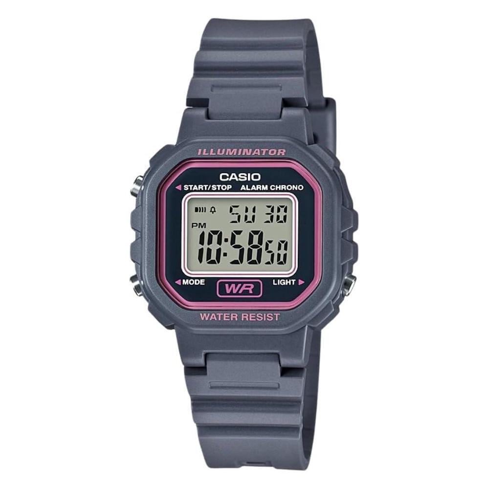 Reloj Casio LA20WH digital para mujer resistente al agua y luz LED