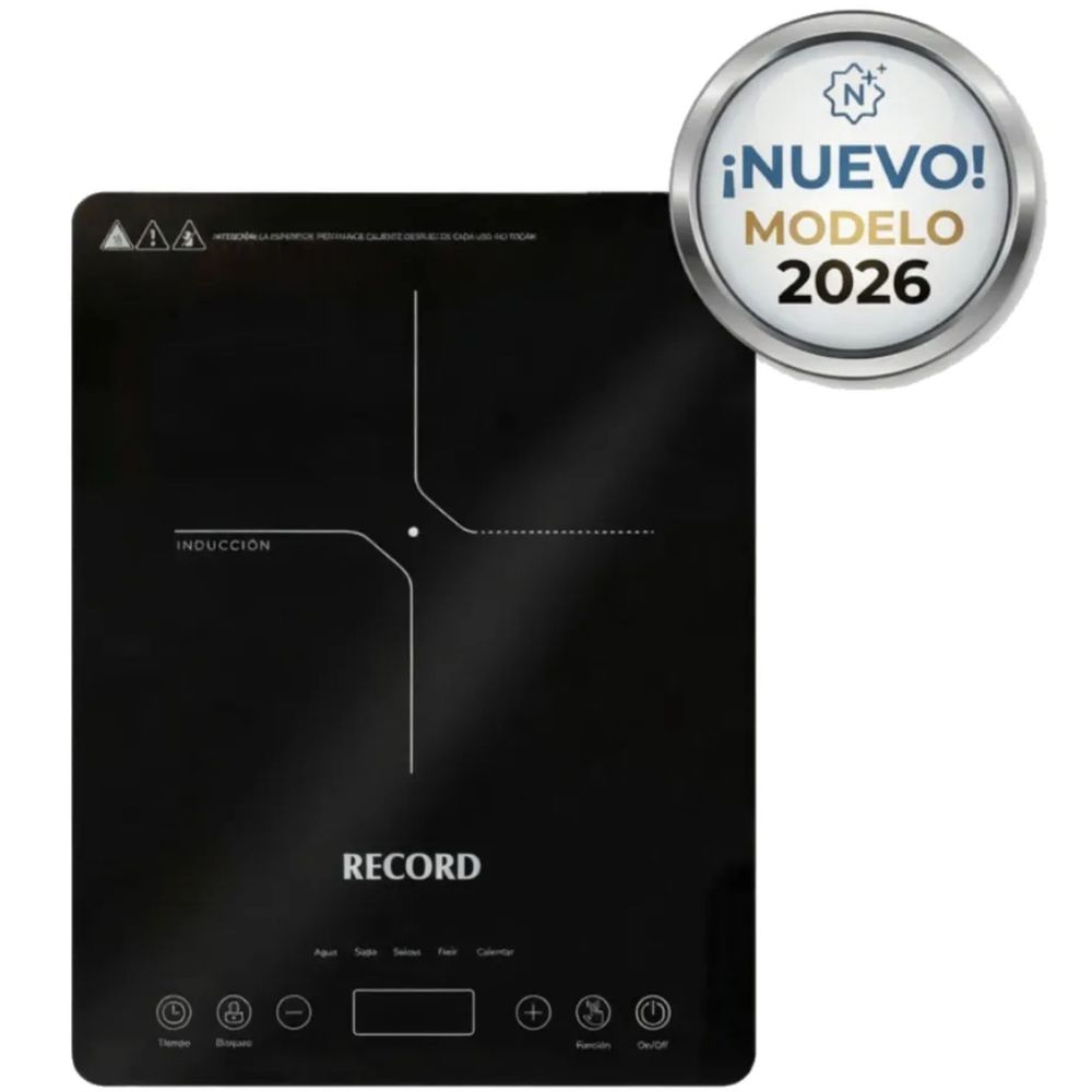 Cocina De Inducción Record De 1 Hornilla Negro Uñtra Slim