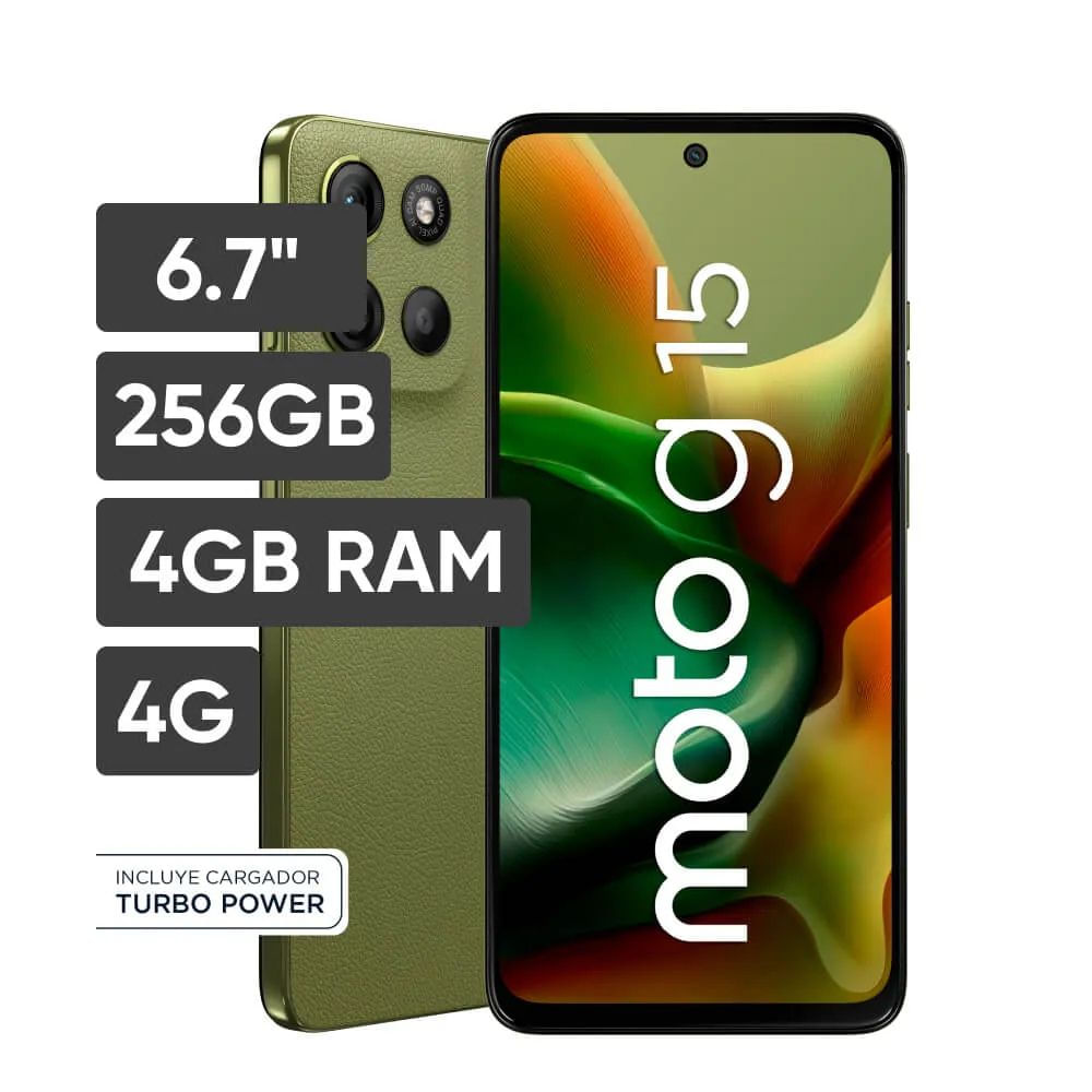 CELULAR MOTOROLA G15 4GB 256GB VERDE