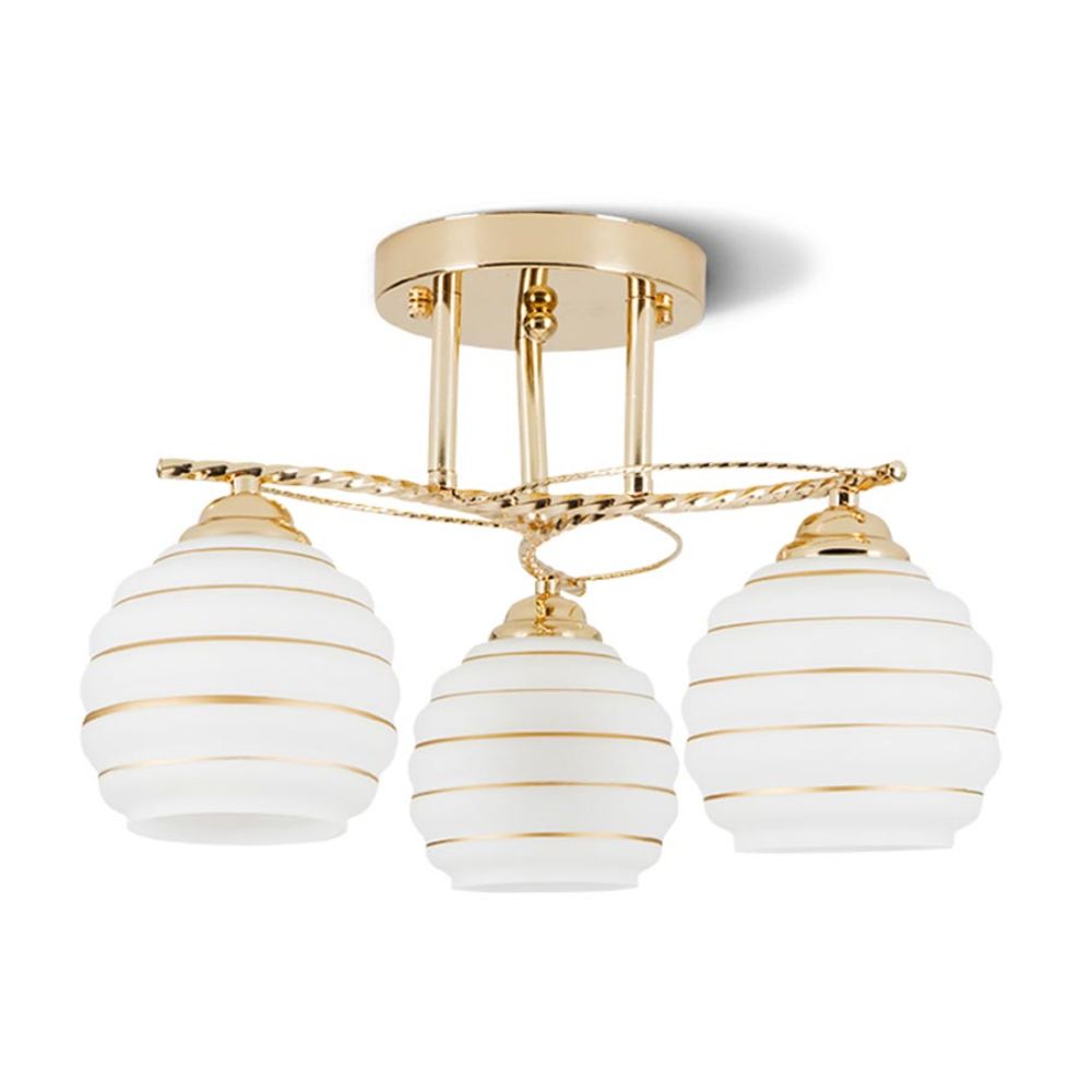 Lámpara Adosable Orange Milena 3 Luces E27 Dorado