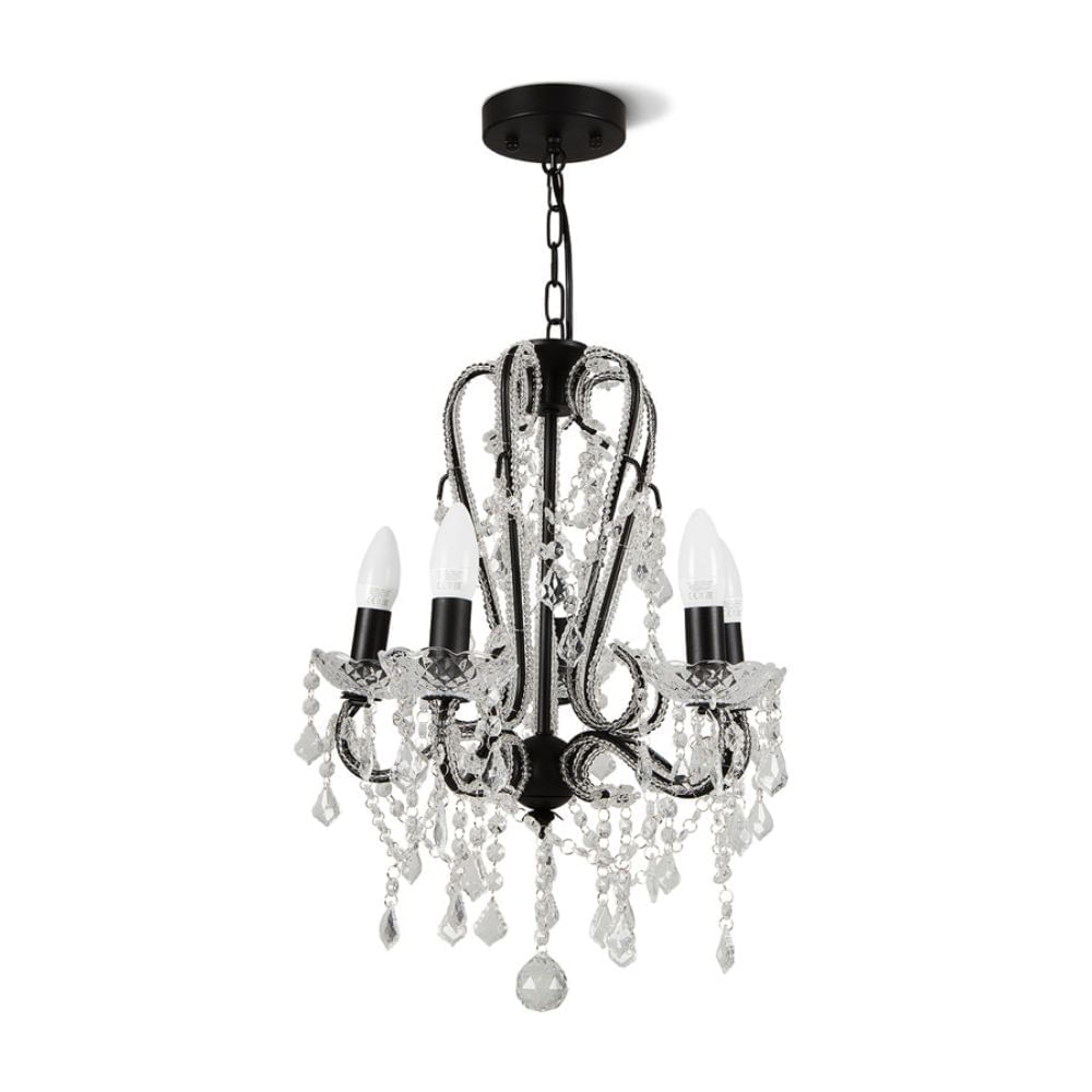 Lámpara Candelabro Orange Manhattan 5 Luces E15 Negro