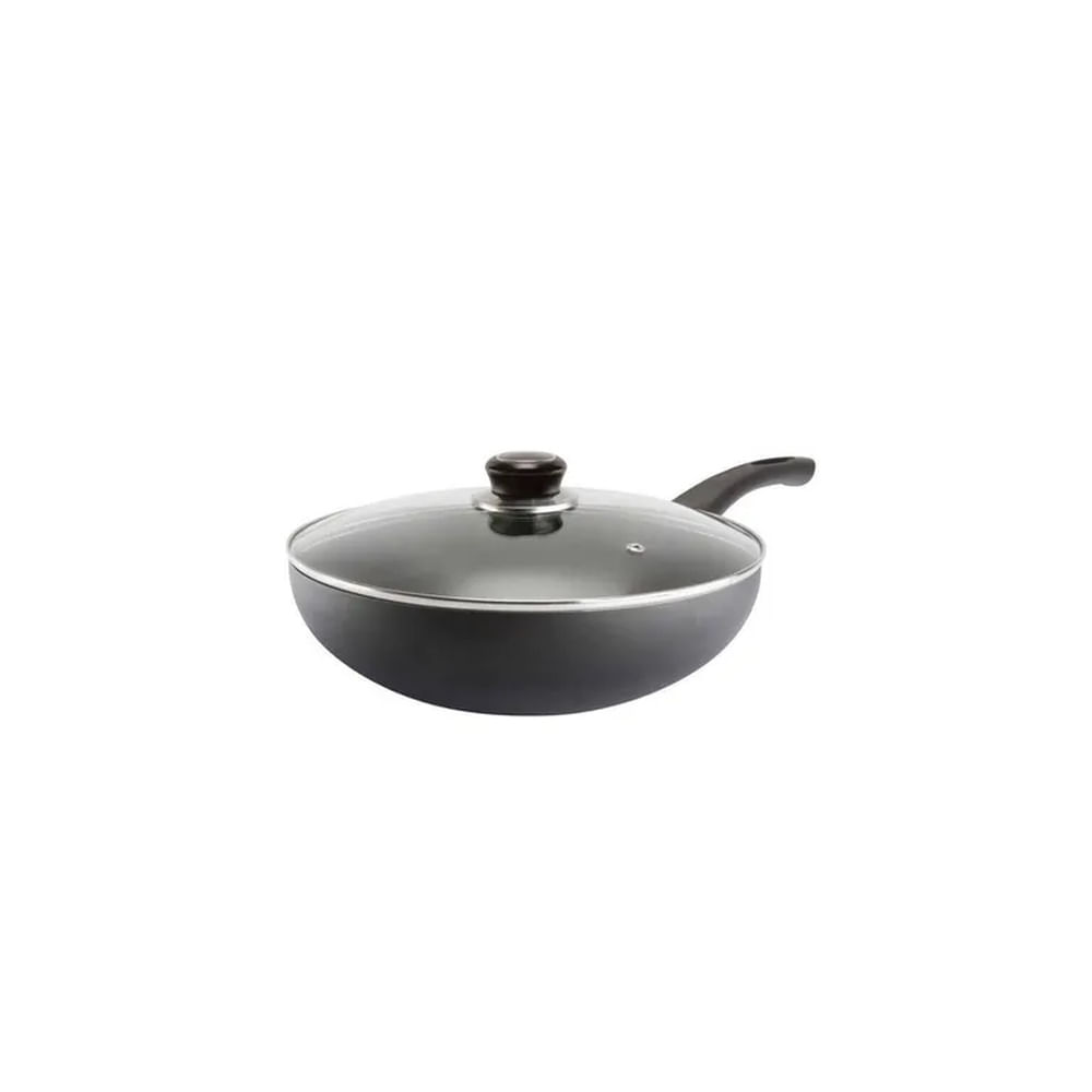 Sartén wok con tapa 30 cm