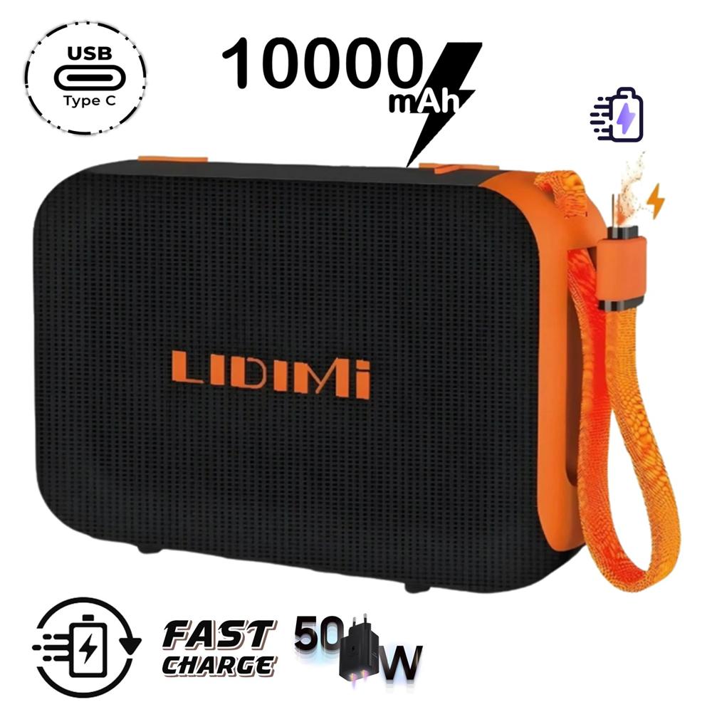 Parlante Power Bank Lidimi Ld-s857 Bluetooth USB 10000mAh