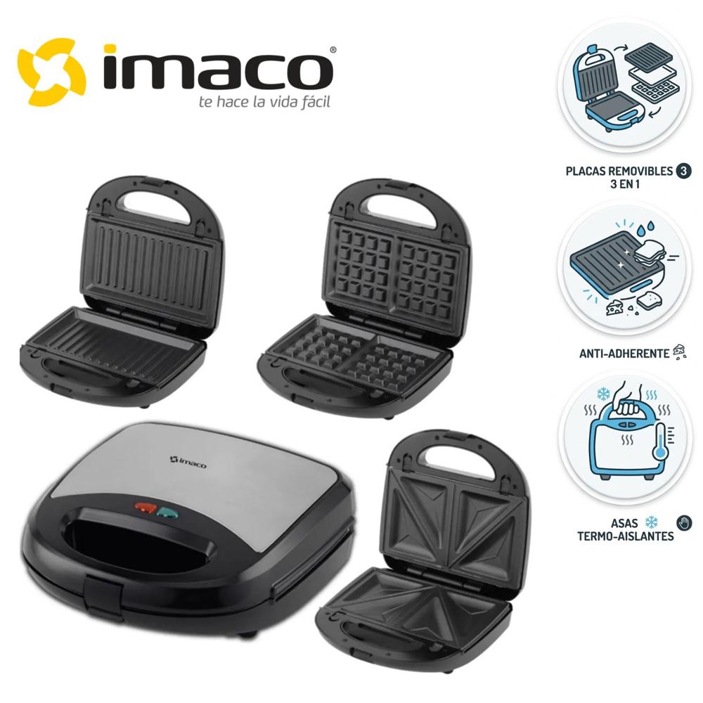 Sándwich Intercambiable Imaco ISG2009WM 3 en 1 placas