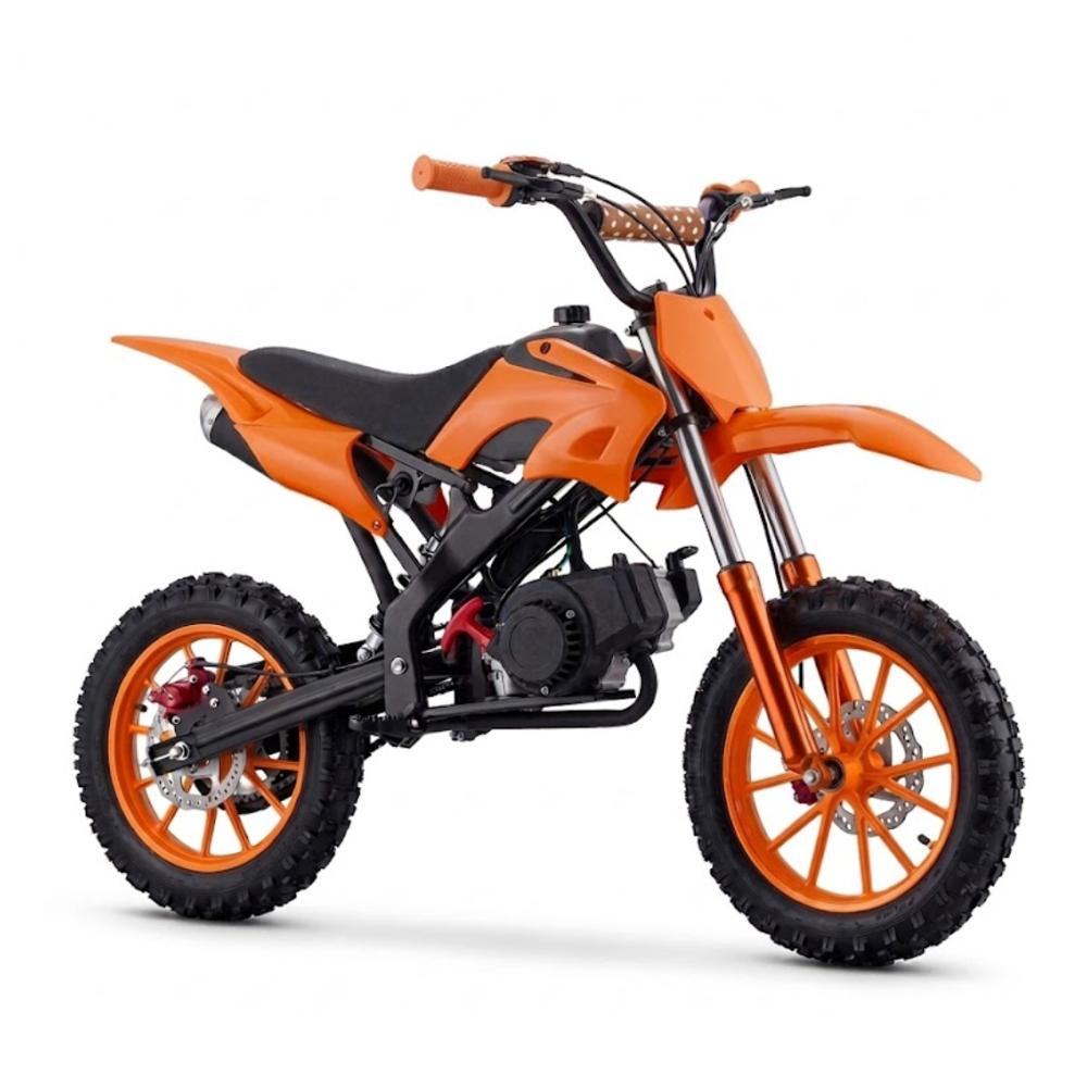 MINIMOTO MOTOCROSS PARA NIÑOS Y NIÑAS 49CC 2 TIEMPOS NARANJA ST
