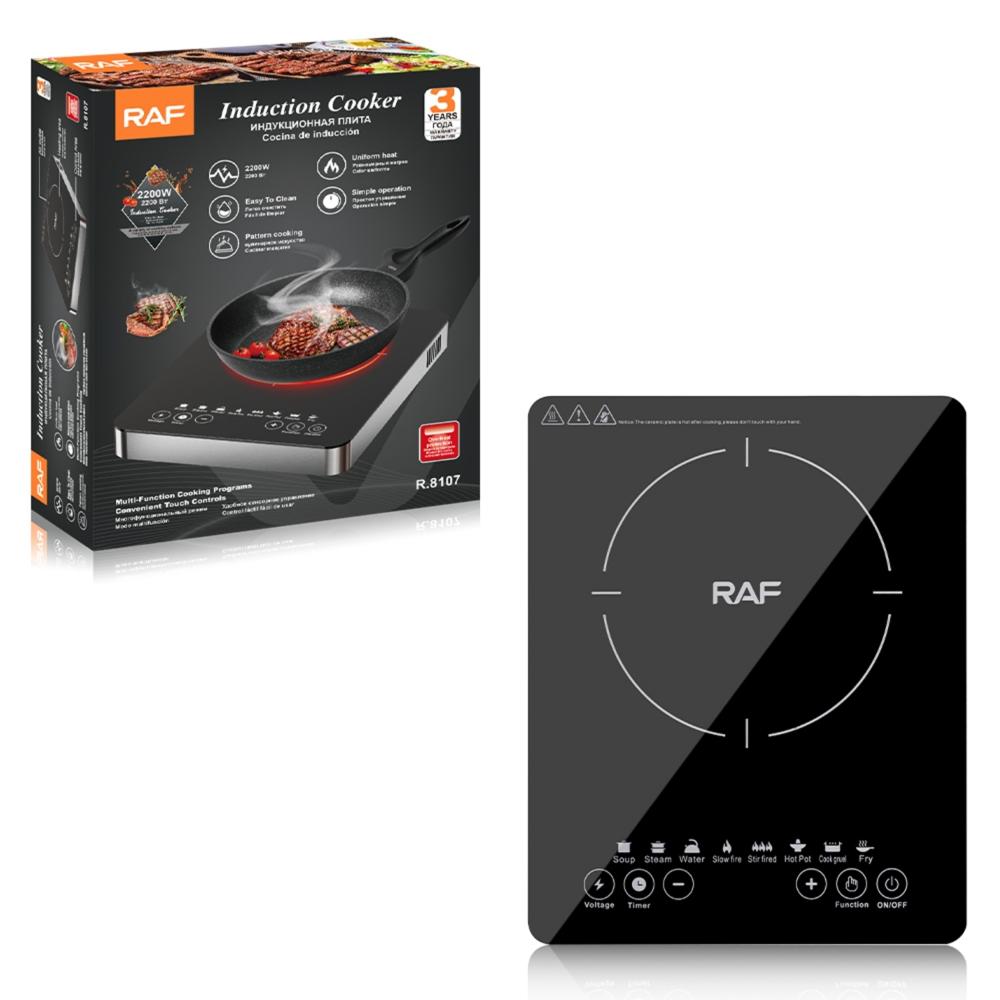 Cocina de Inducción Compacta RAF 2200W Control Digital - R.8107