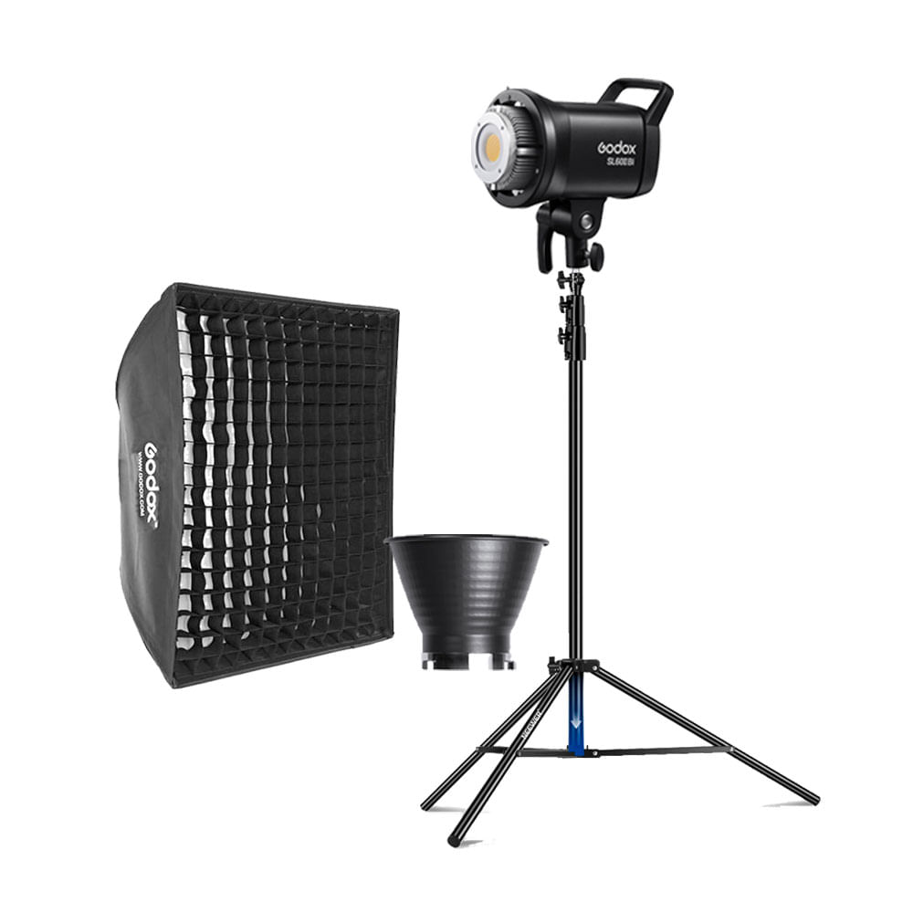 Luz Continua Godox SL60IIBI - Parante - Softbox FW6060