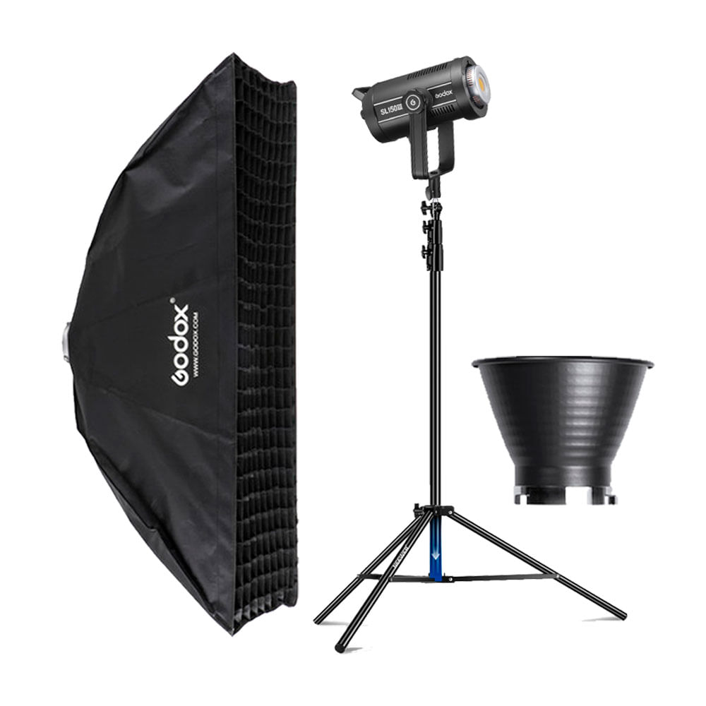 Luz Continua Godox SL150III - Parante - Softbox FW35160