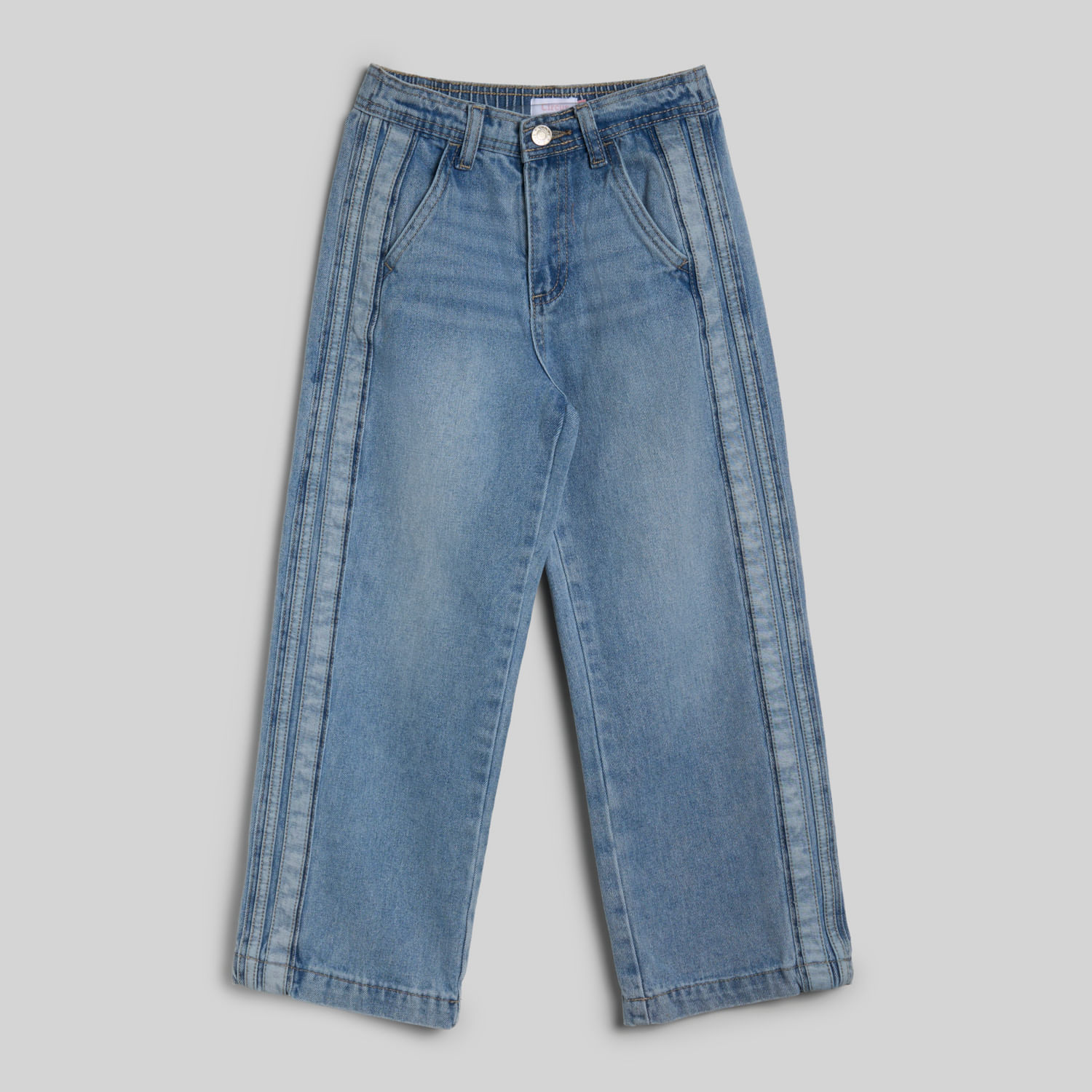 Jean Para Niña Side Stripe Garden Circus