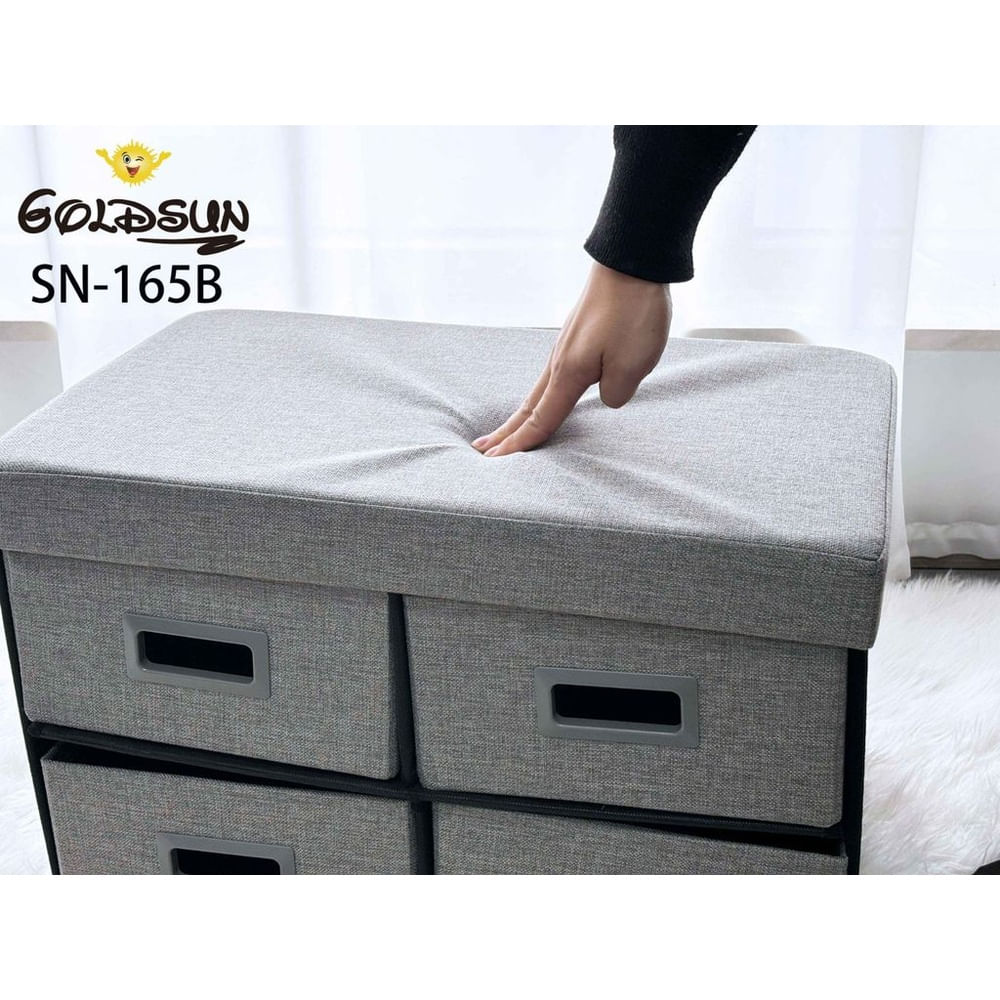 CAJA ORGANIZADORA DE ALMACENAMIENTO DE 60CM GRIS