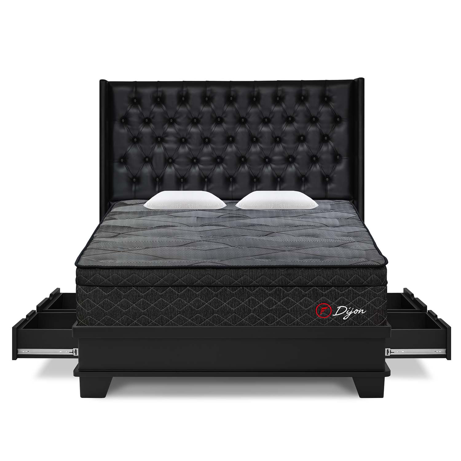 Dormitorio Dijon Con 4 Cajones King Laqueado