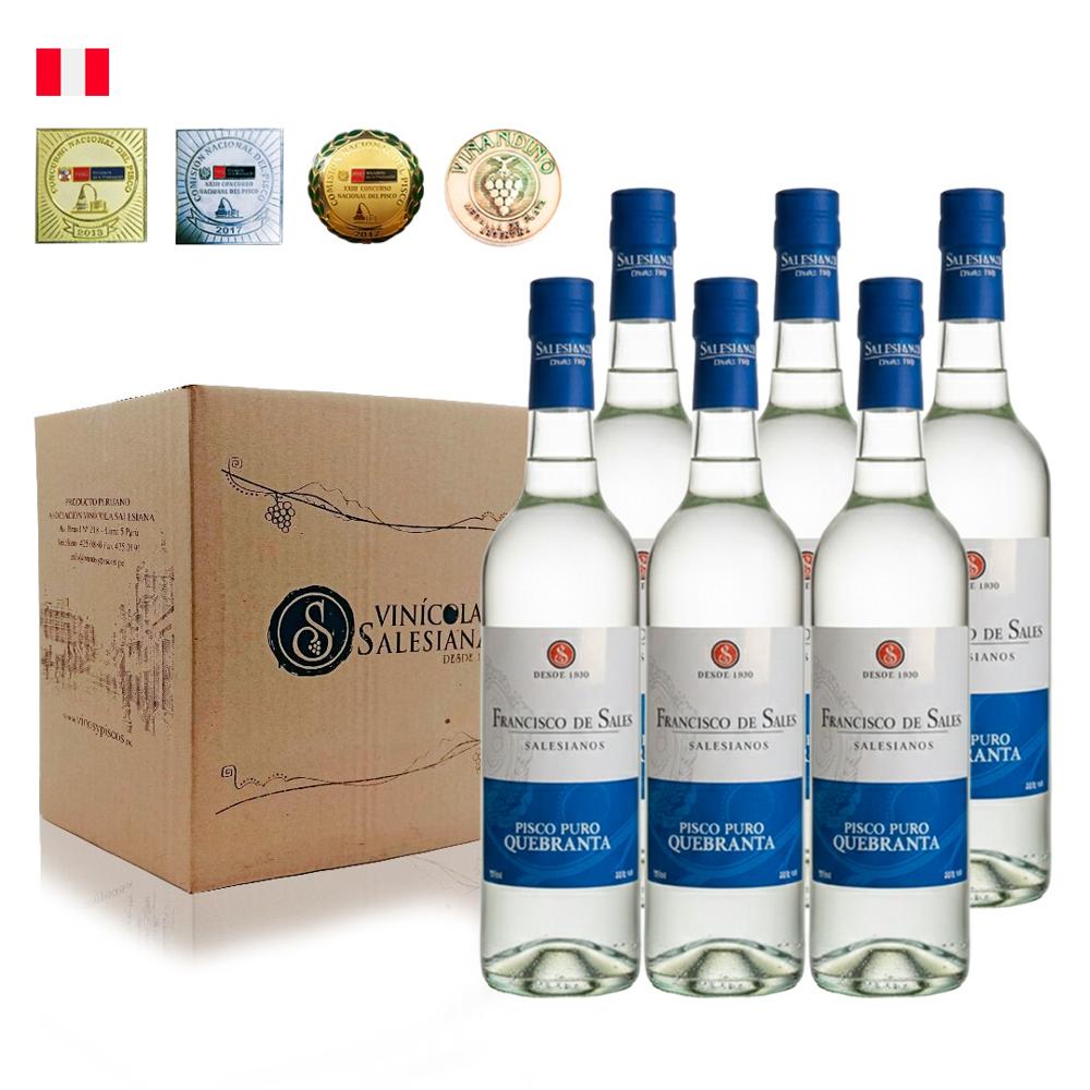 Pisco Quebranta Francisco de Sales x 700 ml. - 6 UNDS