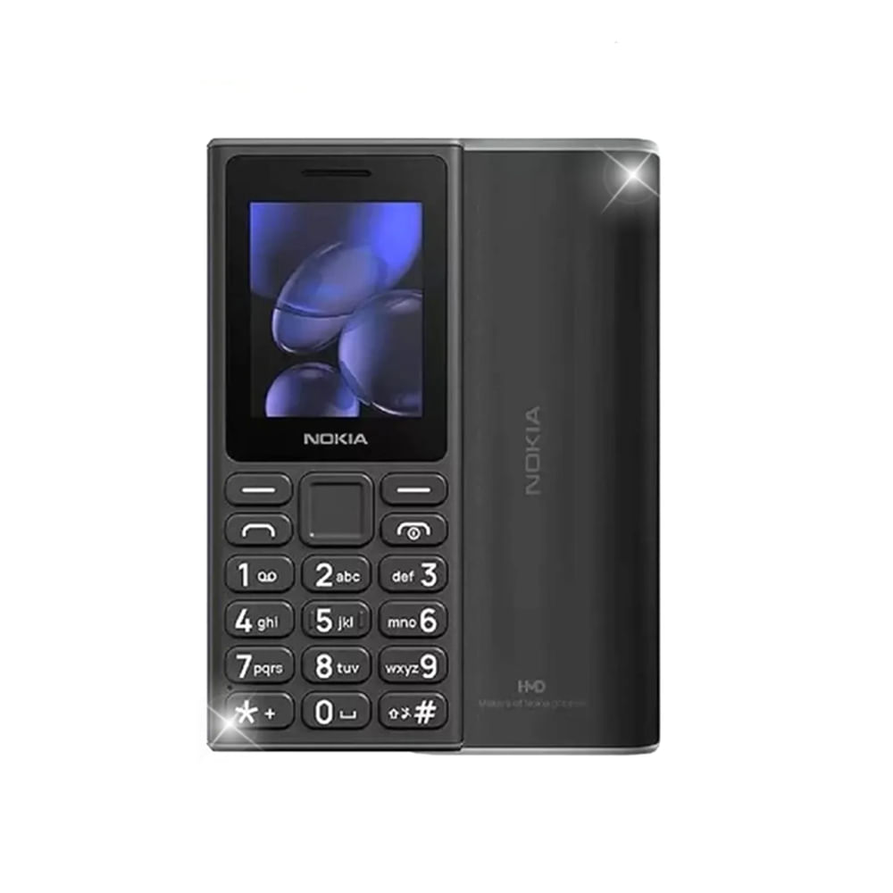 Celular Nokia 105 TA-1683 2G Negro Dual SIM diseño compacto y duradero para uso diario.