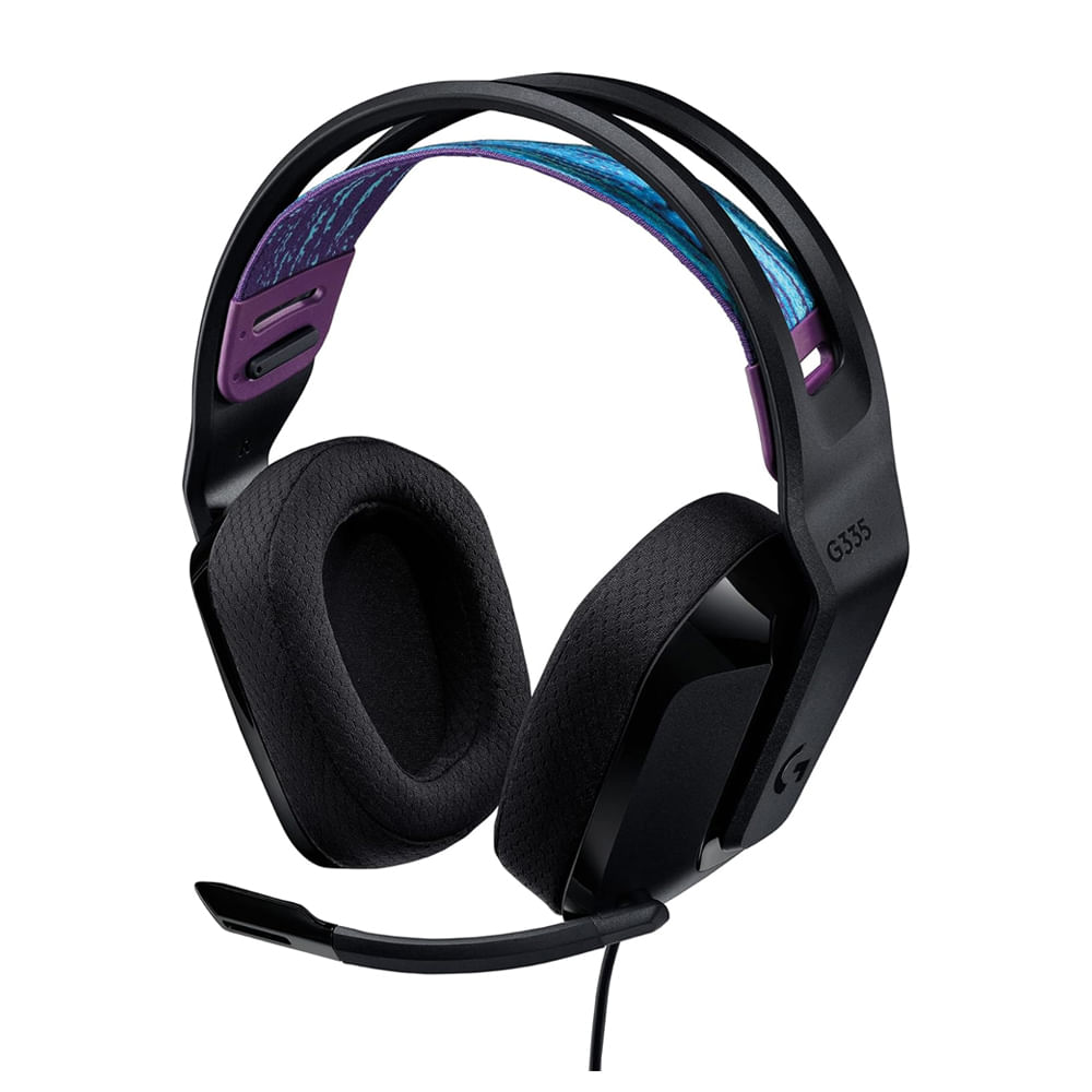 Auriculares Logitech G335 para gaming - cableados, tamaño completo, con conector de 3.5 mm - negros