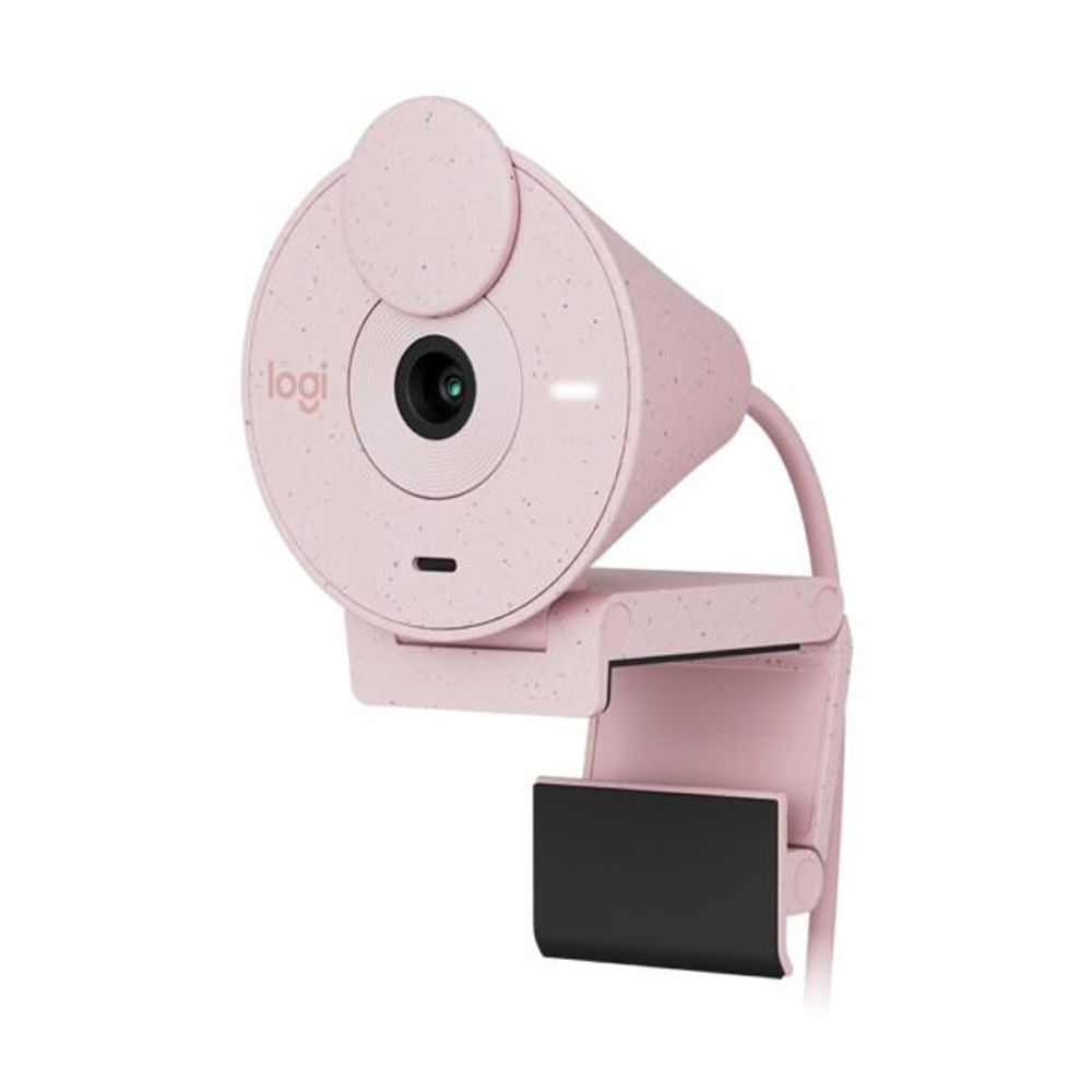 Cámara Logitech Brio 300 FHD 1080p USB-C Rosa - Grabación de Alta Calidad para Videoconferencias