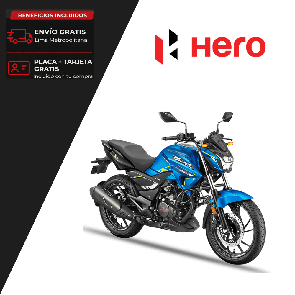 Motocicleta HERO HUNK 150 XTEC Azul