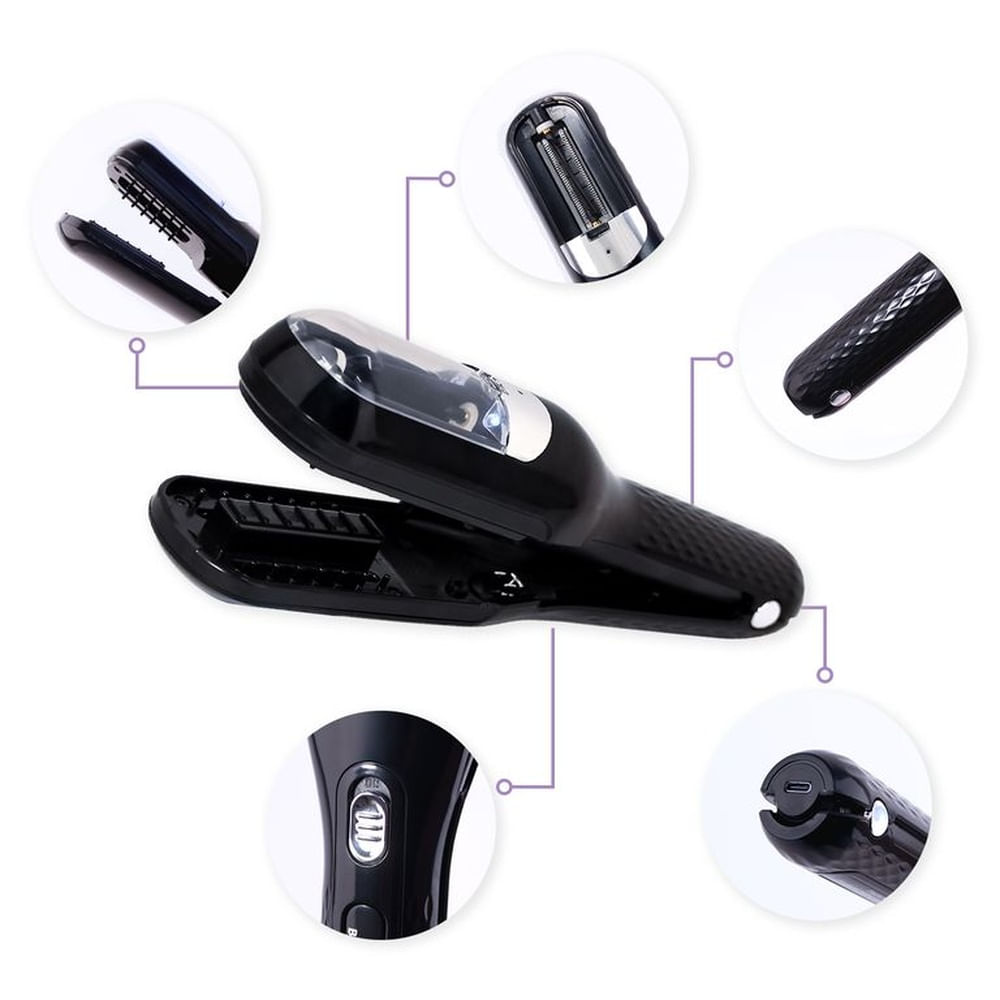 Recortadora de Puntas Abiertas y Horquillas del Cabello Negro Bellespa