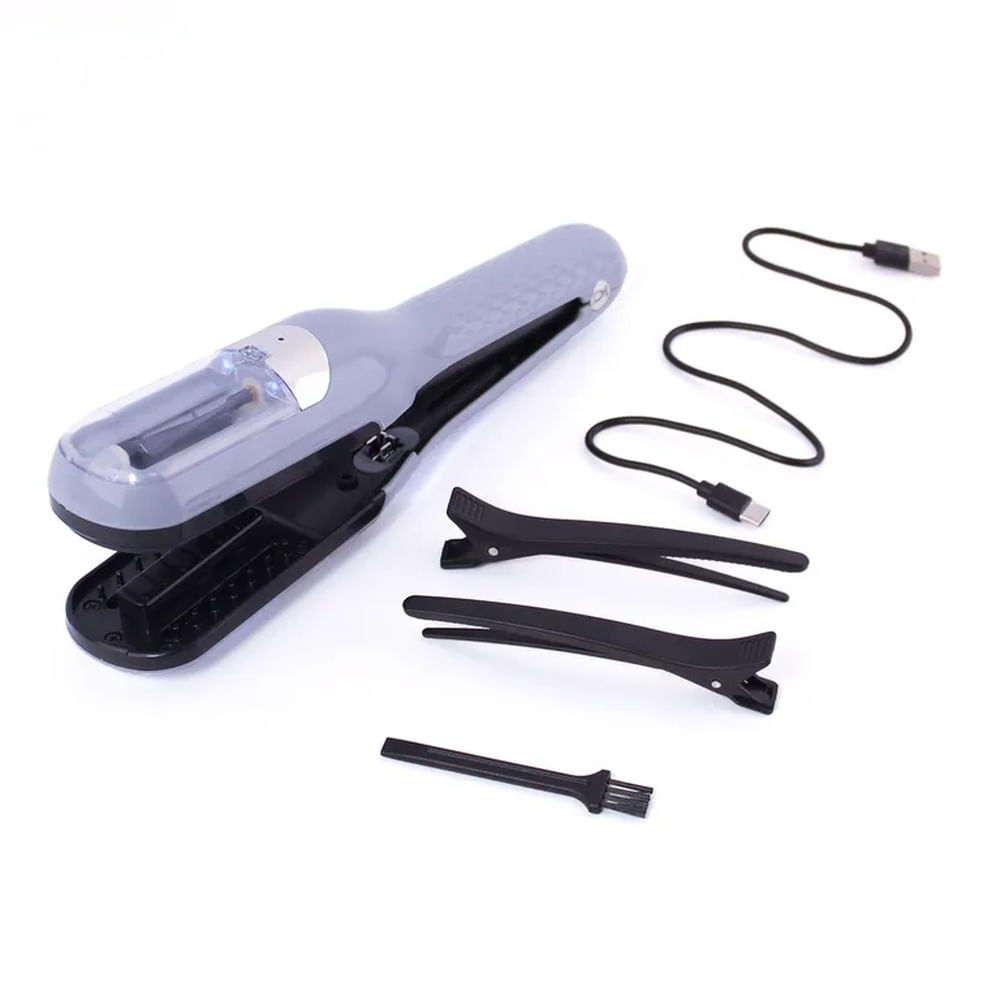 Recortadora de Puntas Abiertas y Horquillas del Cabello Gris Bellespa