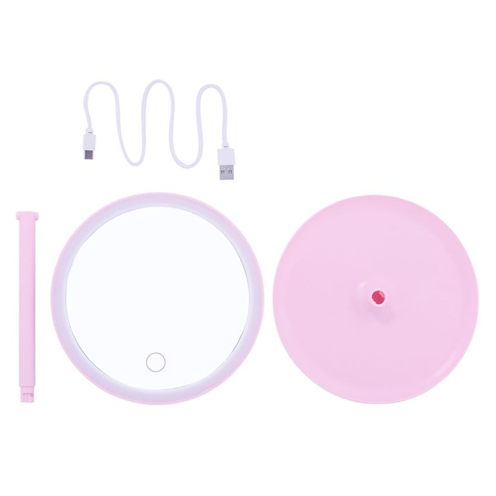Espejo de Tocador Mikko Led Rosado