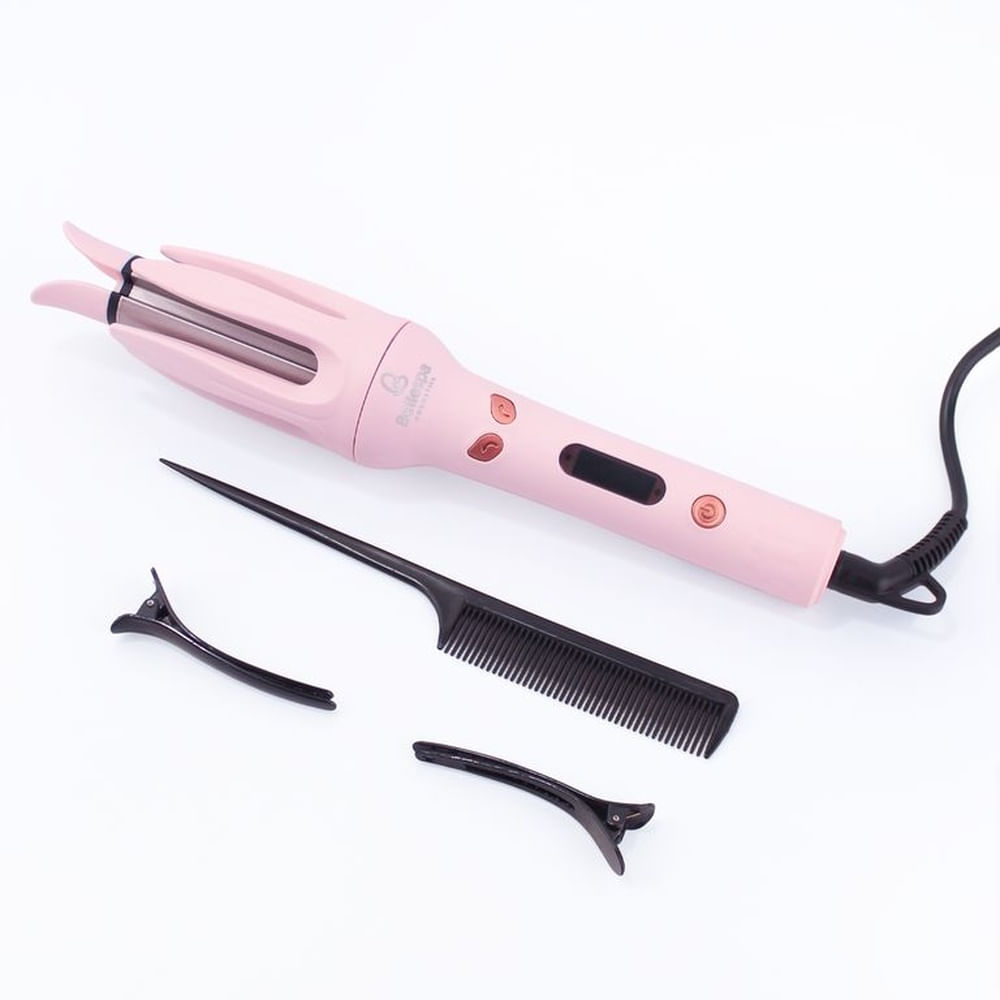 Rizador de Cabello Automático Rosado Bellespa