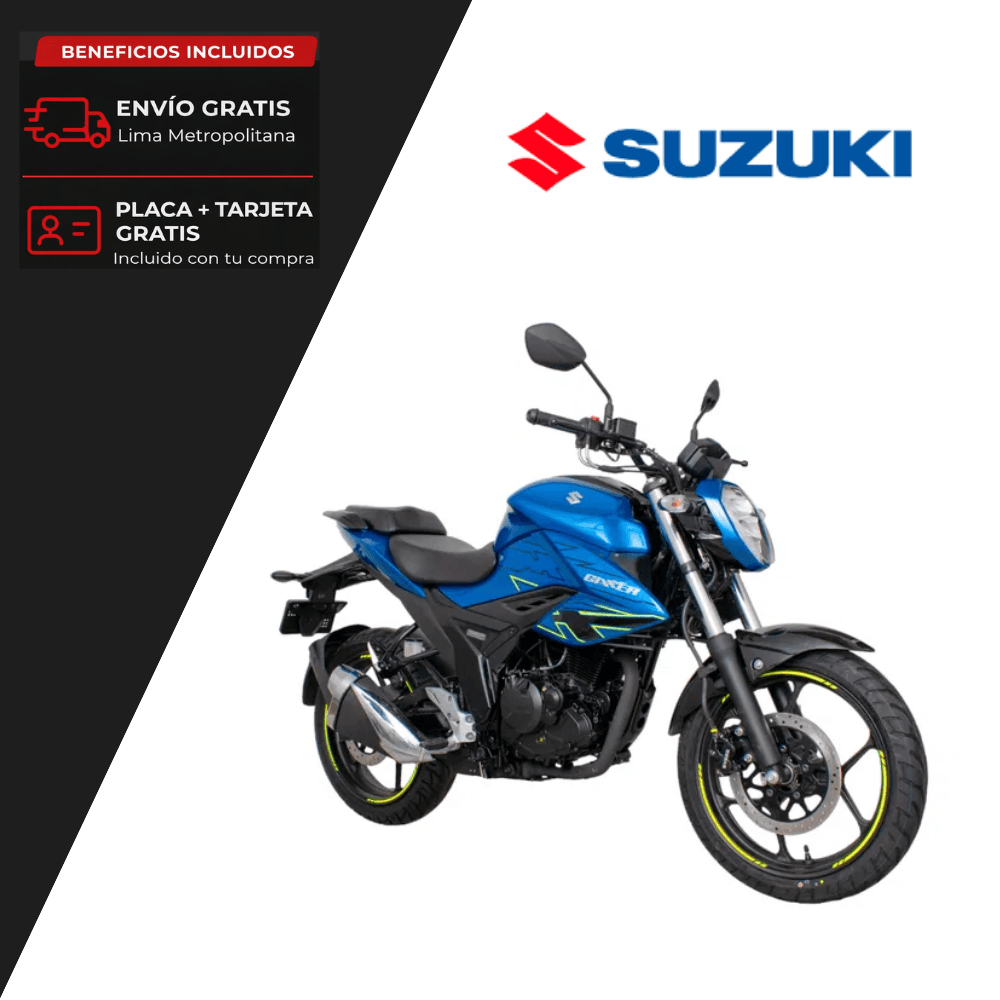 Motocicleta Suzuki GIXXER 150 NAKED 2025 Azul Blanco