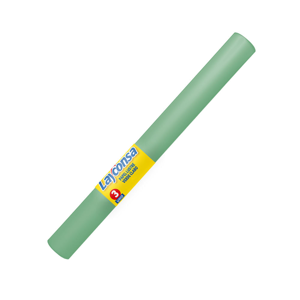 Papel Lustre LAYCONSA Verde Claro 50x70 Bolsa 3un