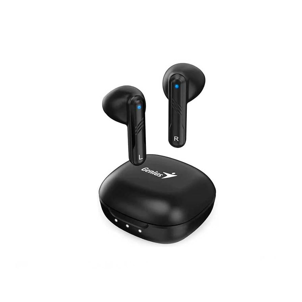 Audífonos Genius HS-M905BT True Wireless Bluetooth, negros, con micrófono y sonido de alta calidad