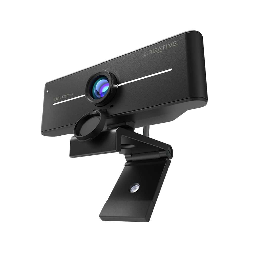 Cámara Creative Live! CAM Sync 4K UHD 2160p con micrófonos dobles y conexión USB-C, negra