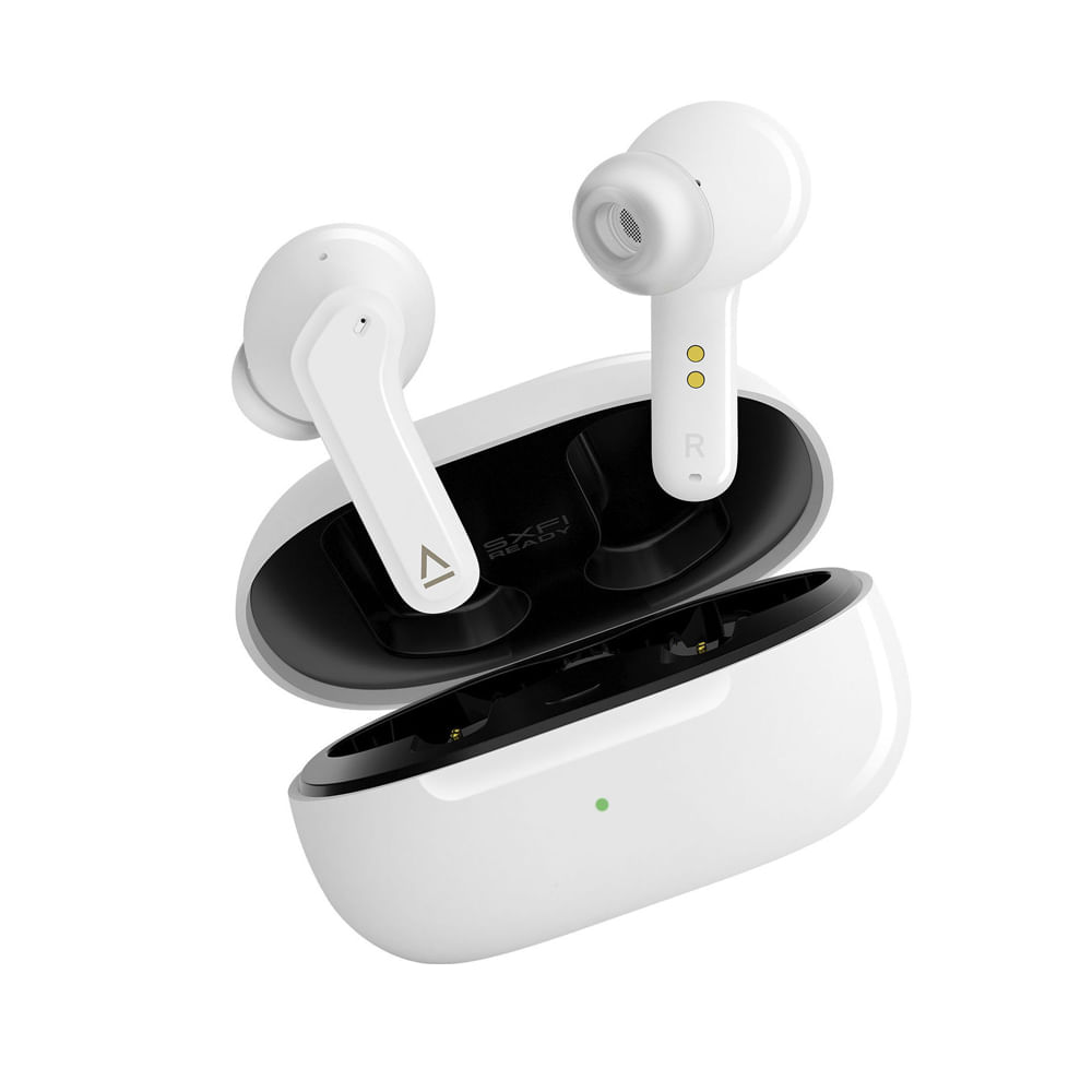 Auriculares Creative Zen Air IPX4 en blanco, resistencia al agua y sonido envolvente para deportes