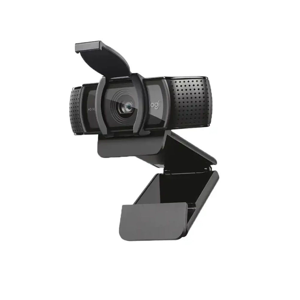 Cámara Logitech C920E Full HD para Negocios con Tapa - Color Negro, Conectividad USB