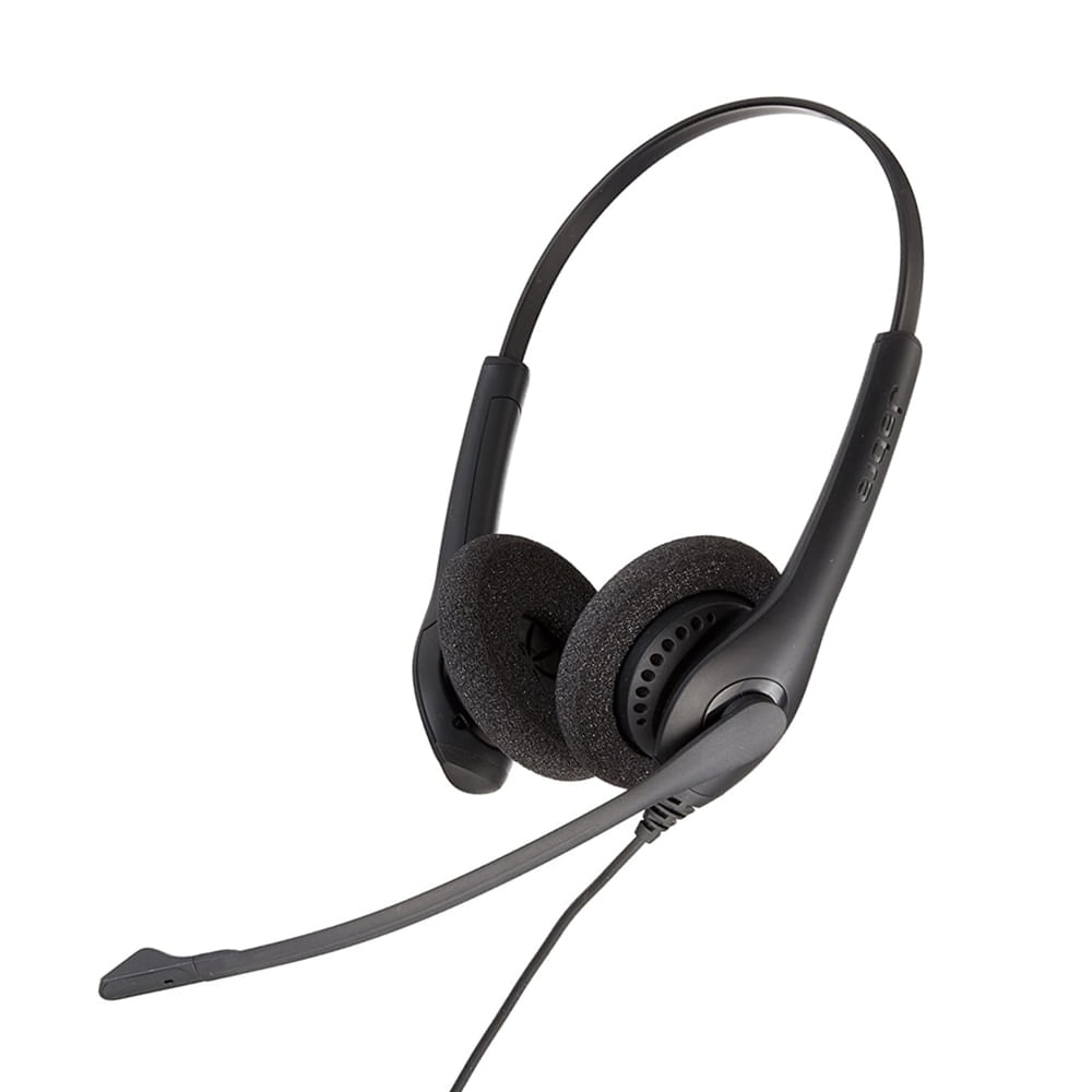 Auriculares Jabra BIZ 1500 Duo con conexión rápida - Diseño en oreja, Cableado, Sonido claro