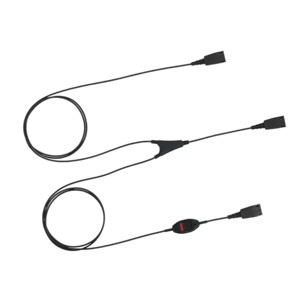 Jabra Supervisor Y-Cord - Separador de auriculares con desconexión rápida para fácil uso