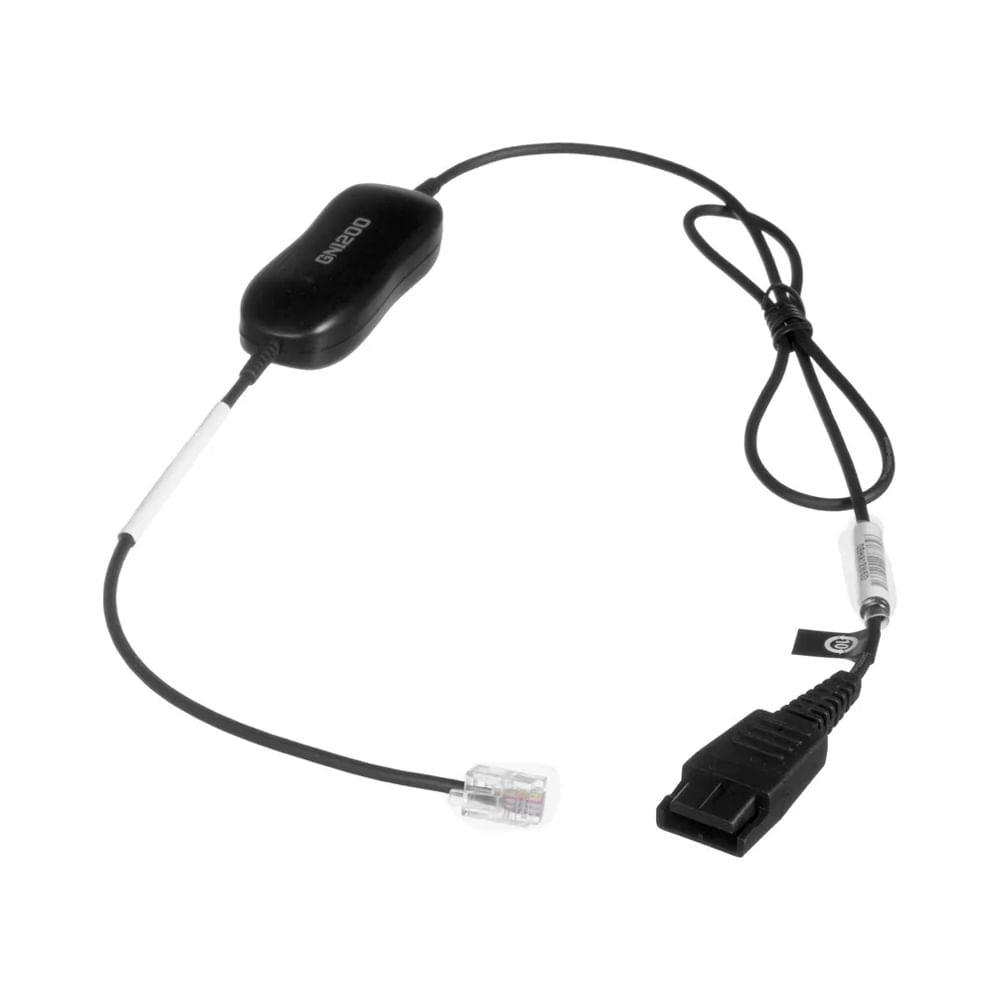 Cable Jabra Smart para auriculares - Negro, compatible con Cisco, Mitel y Snom