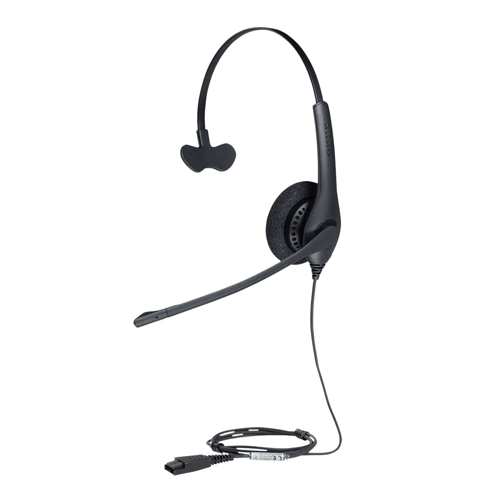 Auricular Jabra BIZ 1500 Mono en oreja, cableado con Quick Disconnect para una conexión fácil