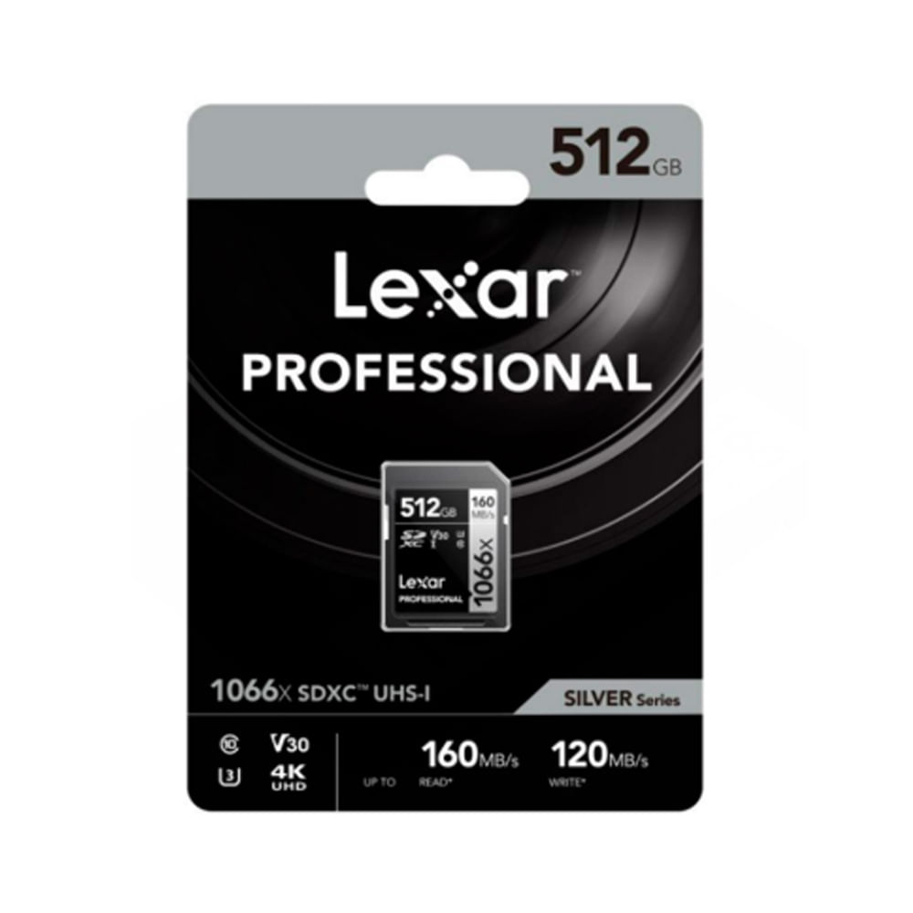 Memoria Lexar de 512GB - Velocidad de lectura 160MB/s y escritura 120MB/s - Almacenamiento rápido y