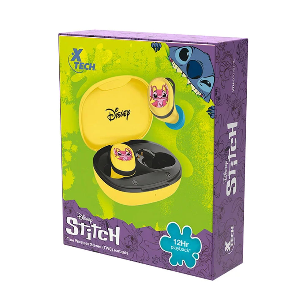 Audífonos Xtech True Wireless Bluetooth 5.1 con micrófono, 12h de batería, color amarillo