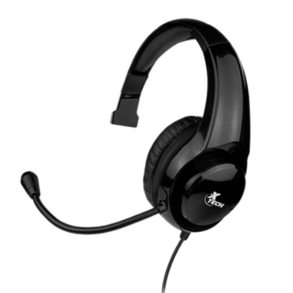 Xtech XTH-520BK headset mono para gaming, compatible con PC y consolas, cableado, sonido claro
