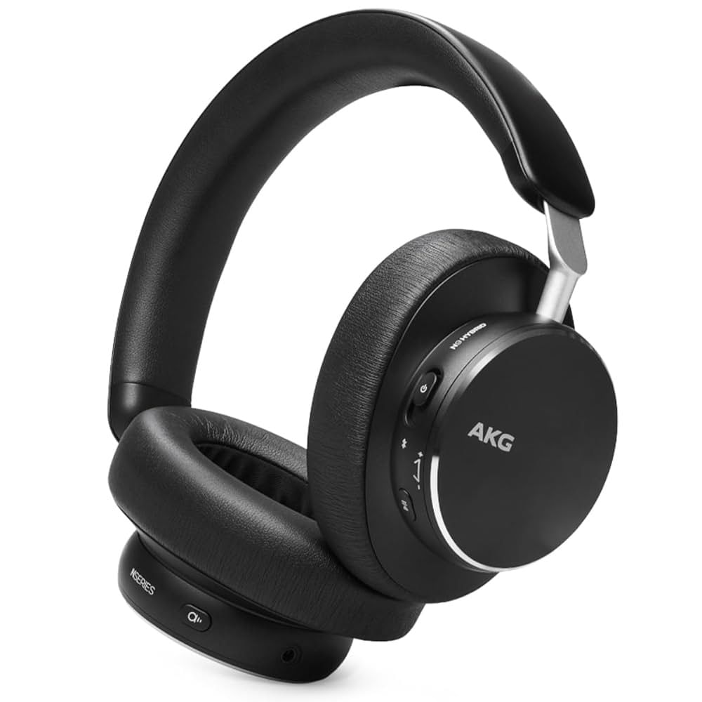 Auriculares AKG N9 Hybrid con diadema, cableados, color negro, sonido de alta calidad