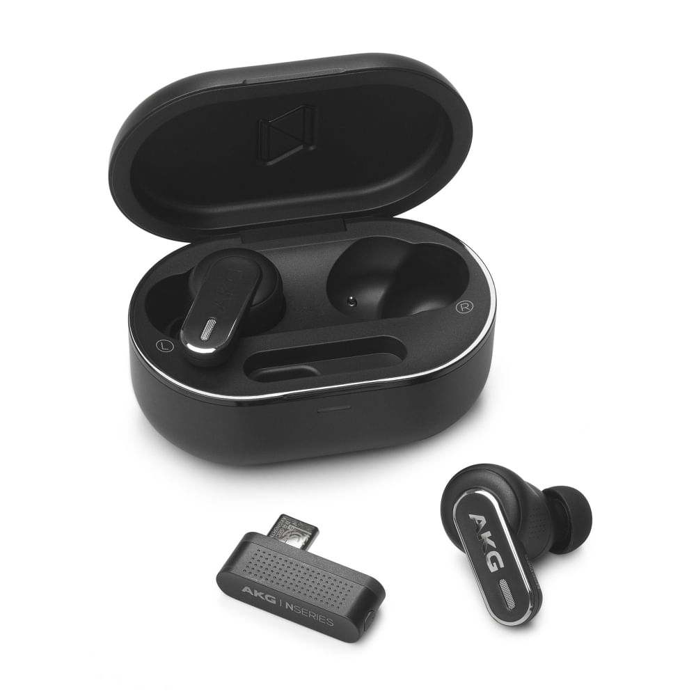 Auriculares AKG N5 Hybrid negros con sonido de alta calidad y diseño cómodo para todos los disposit