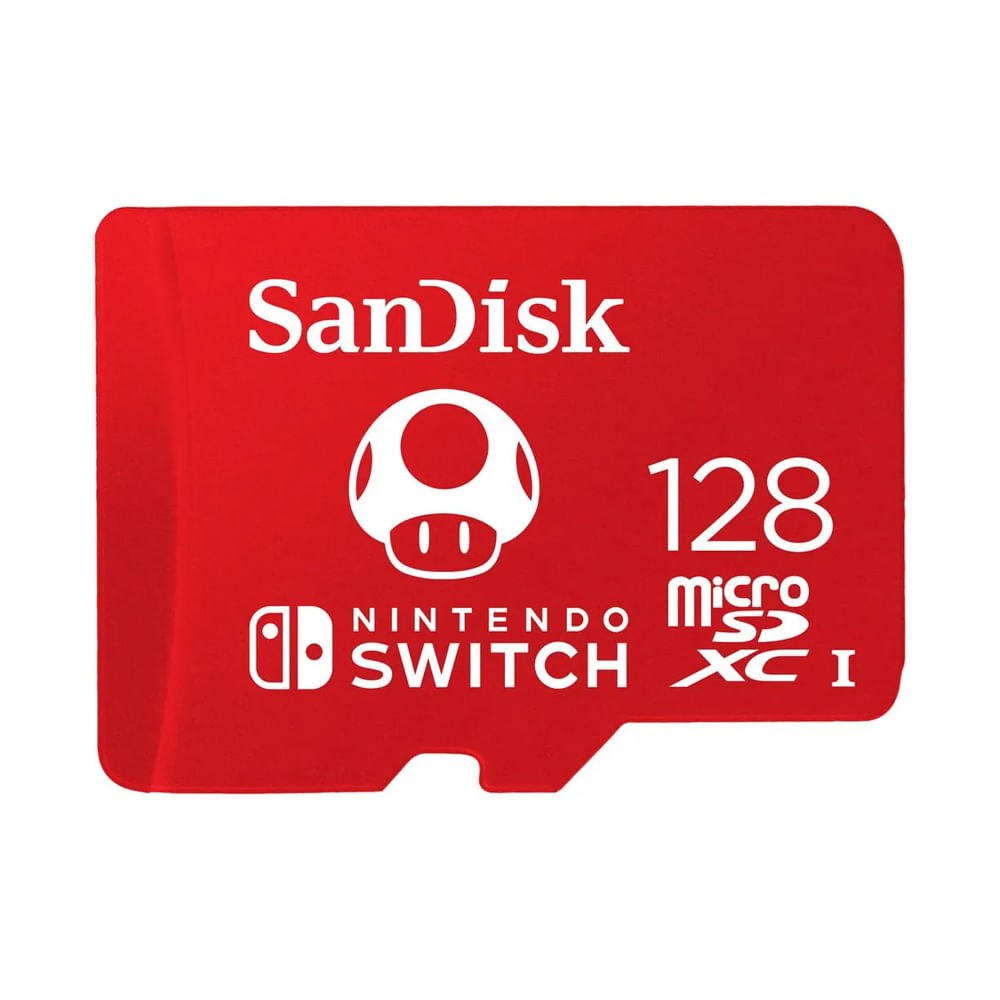 Tarjeta microSDXC SanDisk 128 GB UHS-I para Nintendo - Almacenamiento rápido y compatible