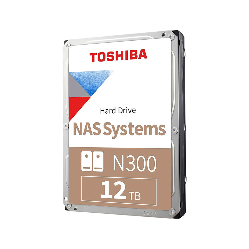 Disco duro Toshiba N300, 12TB, SATA 6Gb/s, 7200rpm, 3.5"" ideal para NAS y almacenamiento eficiente