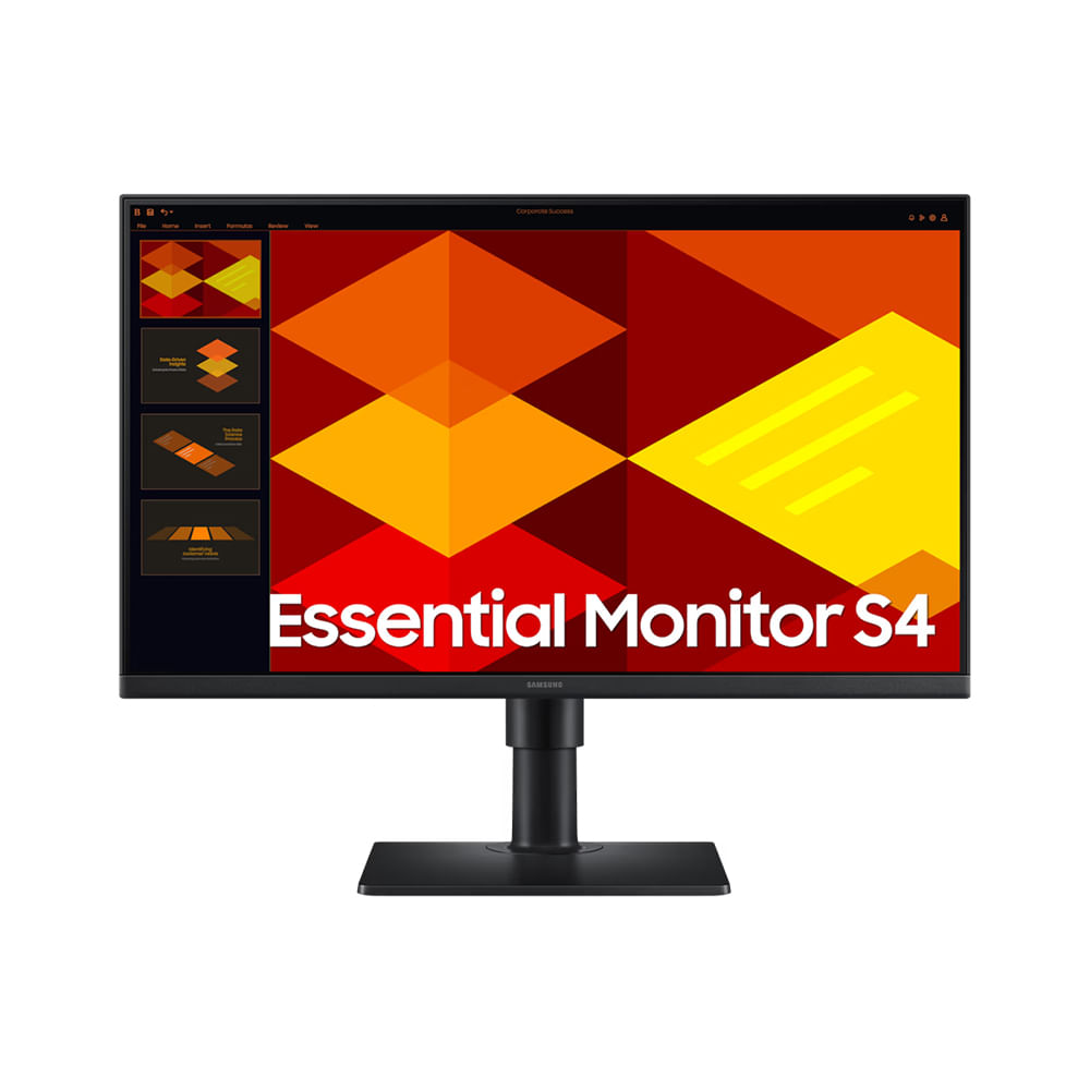 Monitor Samsung Essential S4 de 24"" Full HD IPS, 120Hz, HDMI, DisplayPort, color negro