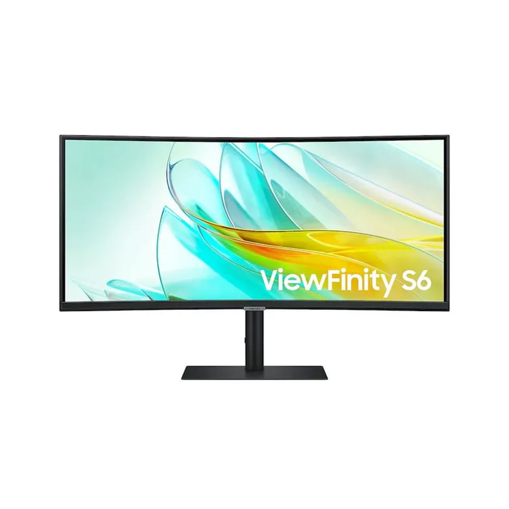 Monitor gaming curvo Samsung ViewFinity S6 34"" UWQHD 3440x1440, 100Hz, FreeSync, HDMI y KVM - Negro