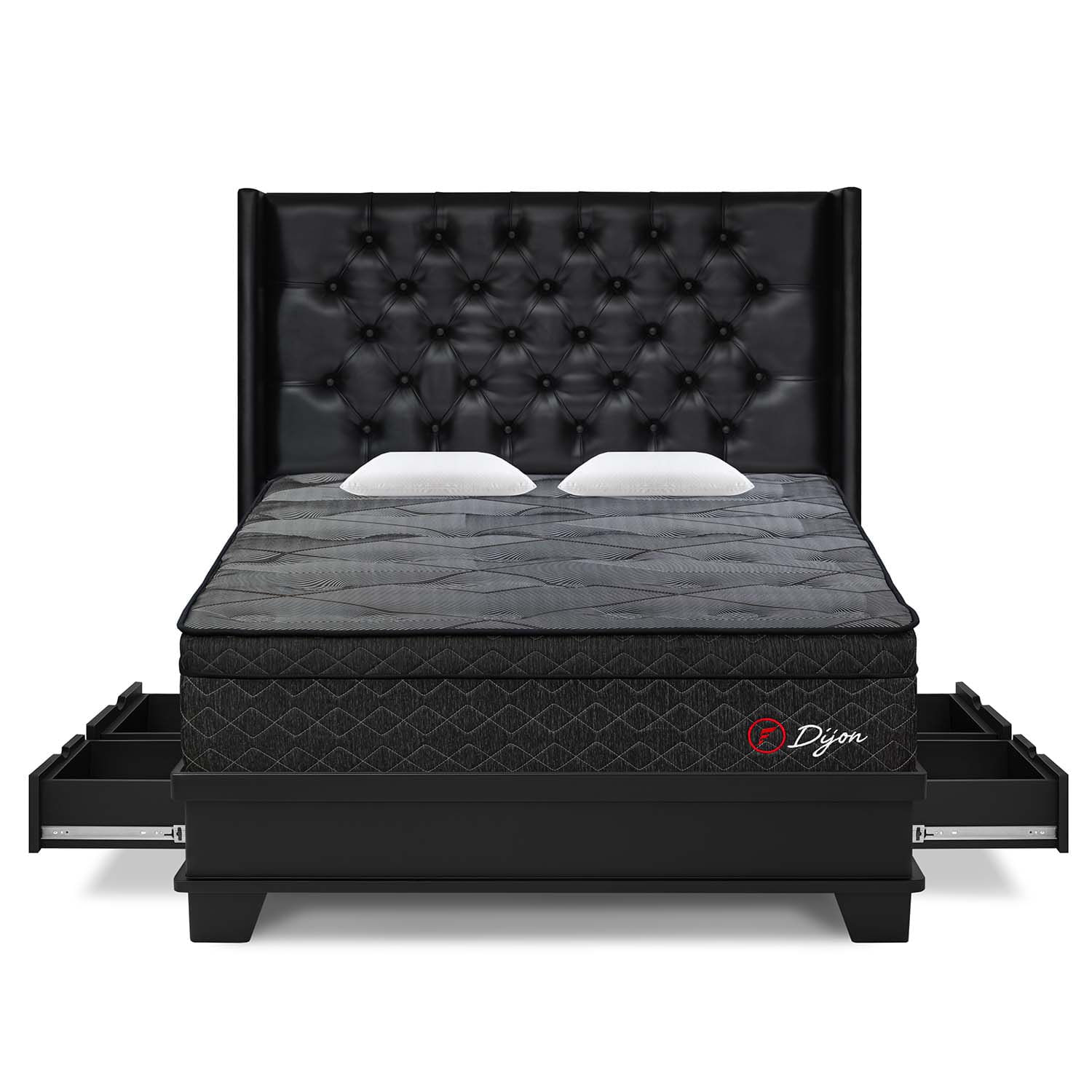 Dormitorio Dijon Con 4 Cajones Queen Laqueado