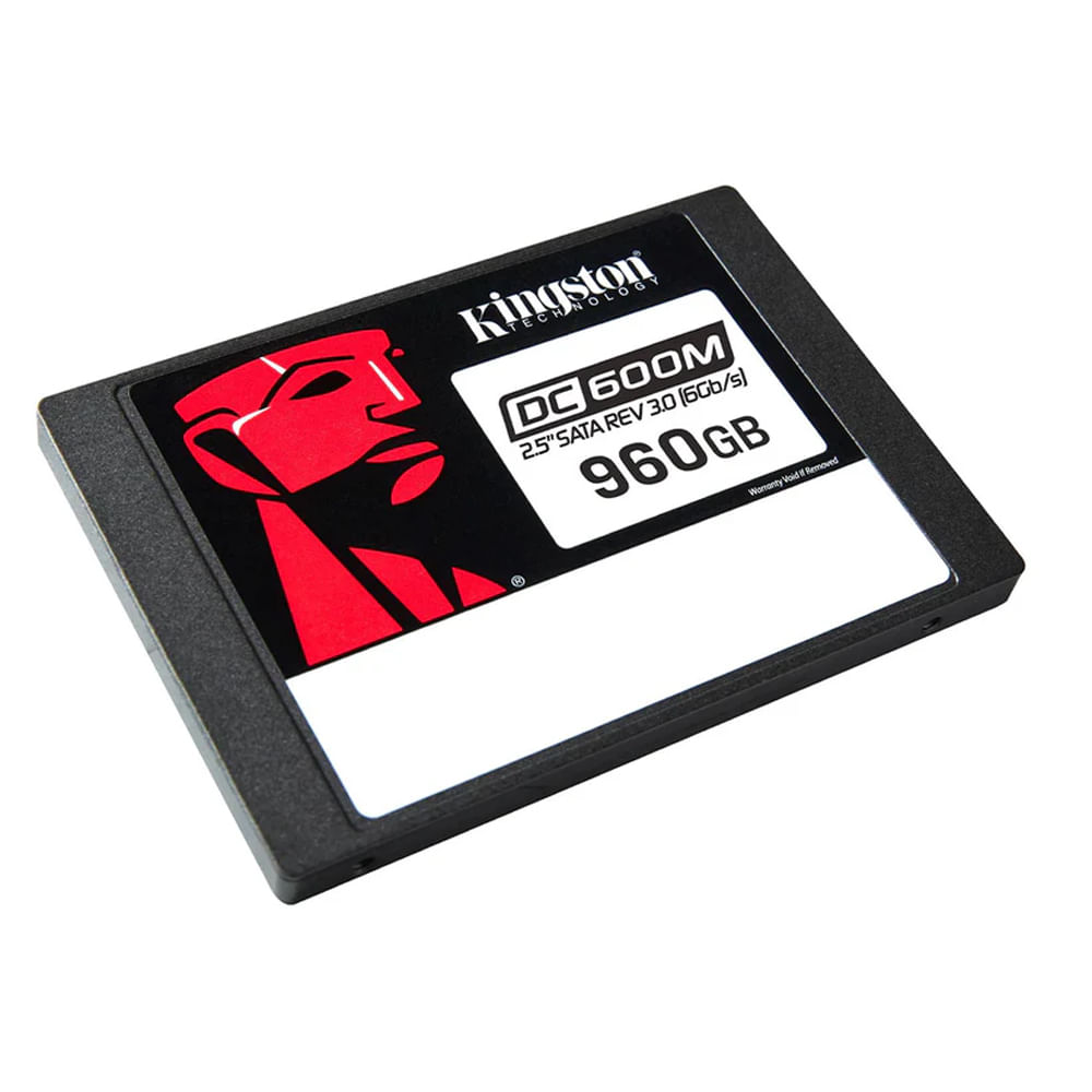 Kingston DC600M SSD 960GB 2.5"" SATA - Alta velocidad 560MB/s y cifrado 256-bit para servidores