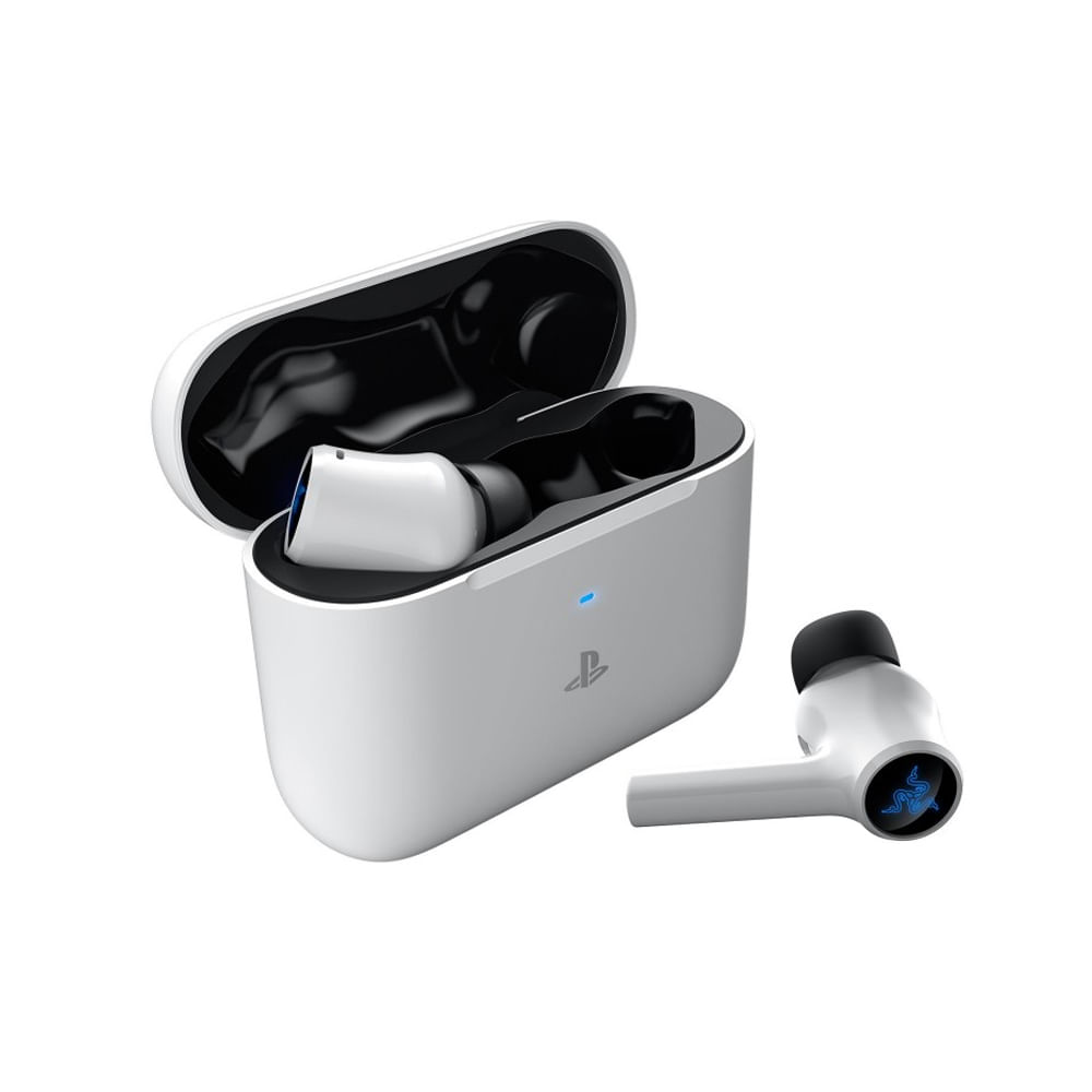 Audífonos Razer Hammerhead Hyperspeed Wireless Chroma White para PS5 - Conexión USB-C y Bluetooth