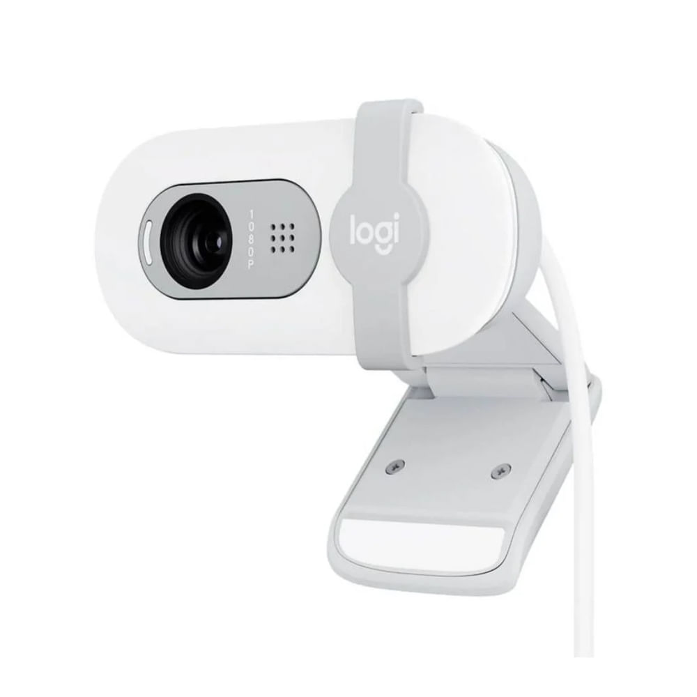 Cámara Logitech Brio 100 FHD 1080p USB-A blanca - Alta definición y conexión rápida